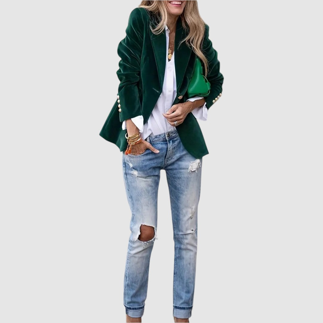 Olia® | Veste en velours élégante