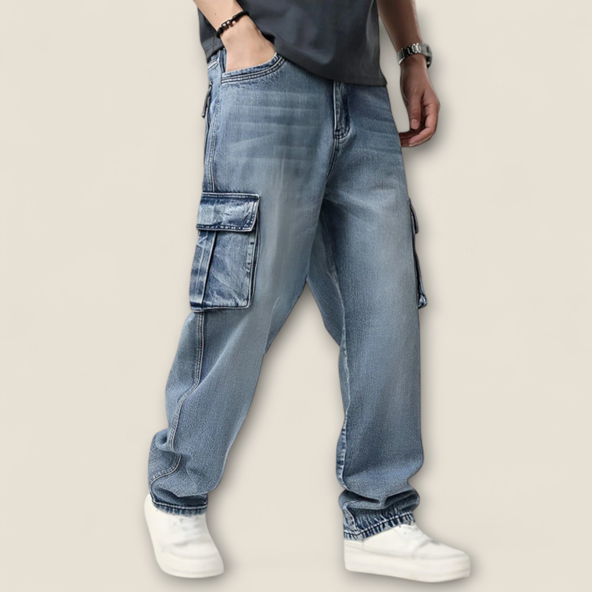 Lazaro - Pantalons Cargo en Coton