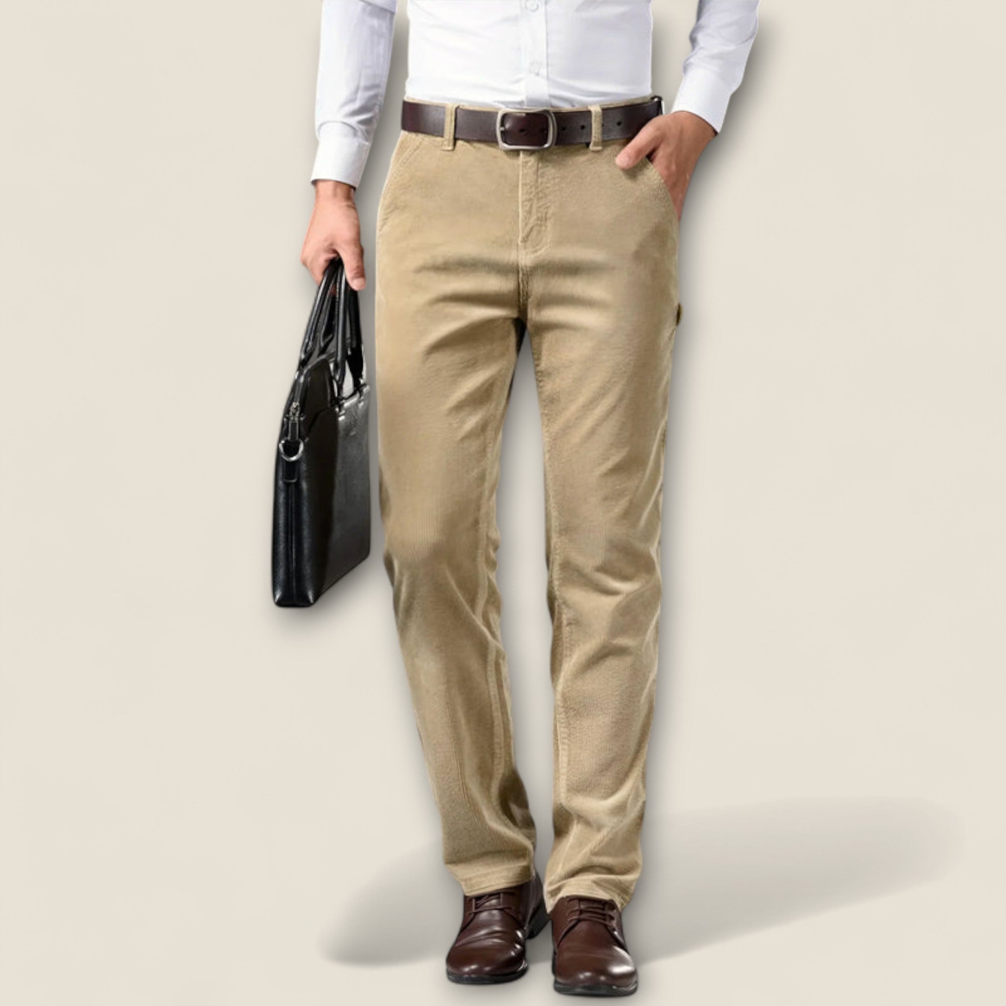 Sergio - Pantalon en velours côtelé intemporel