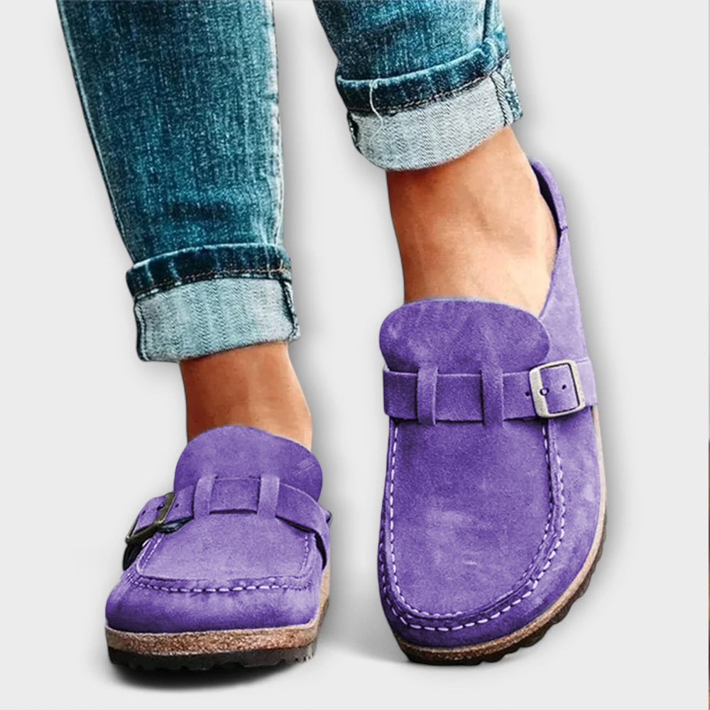 Mocassins Orthopédiques pour Femmes avec Boucle Décorative