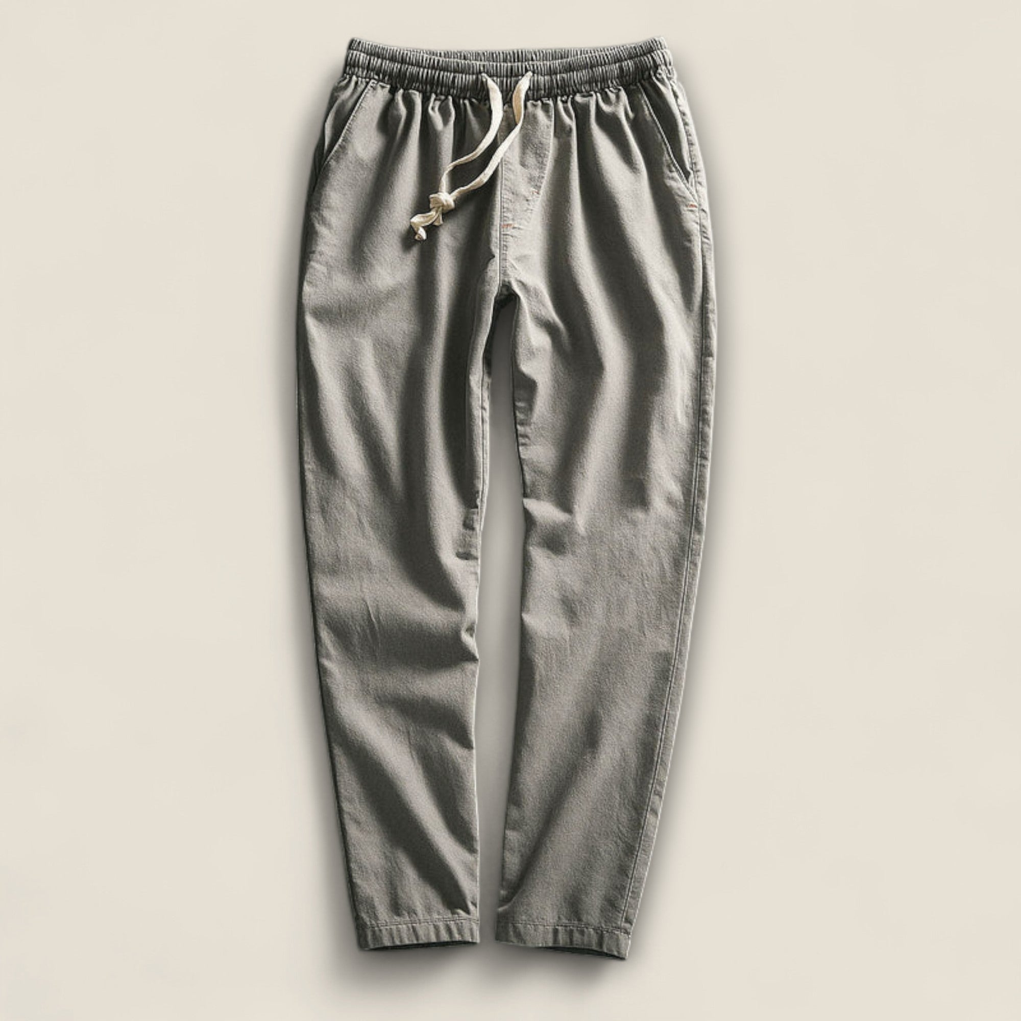 Matteo - Pantalons en Coton avec Corde de Fixation