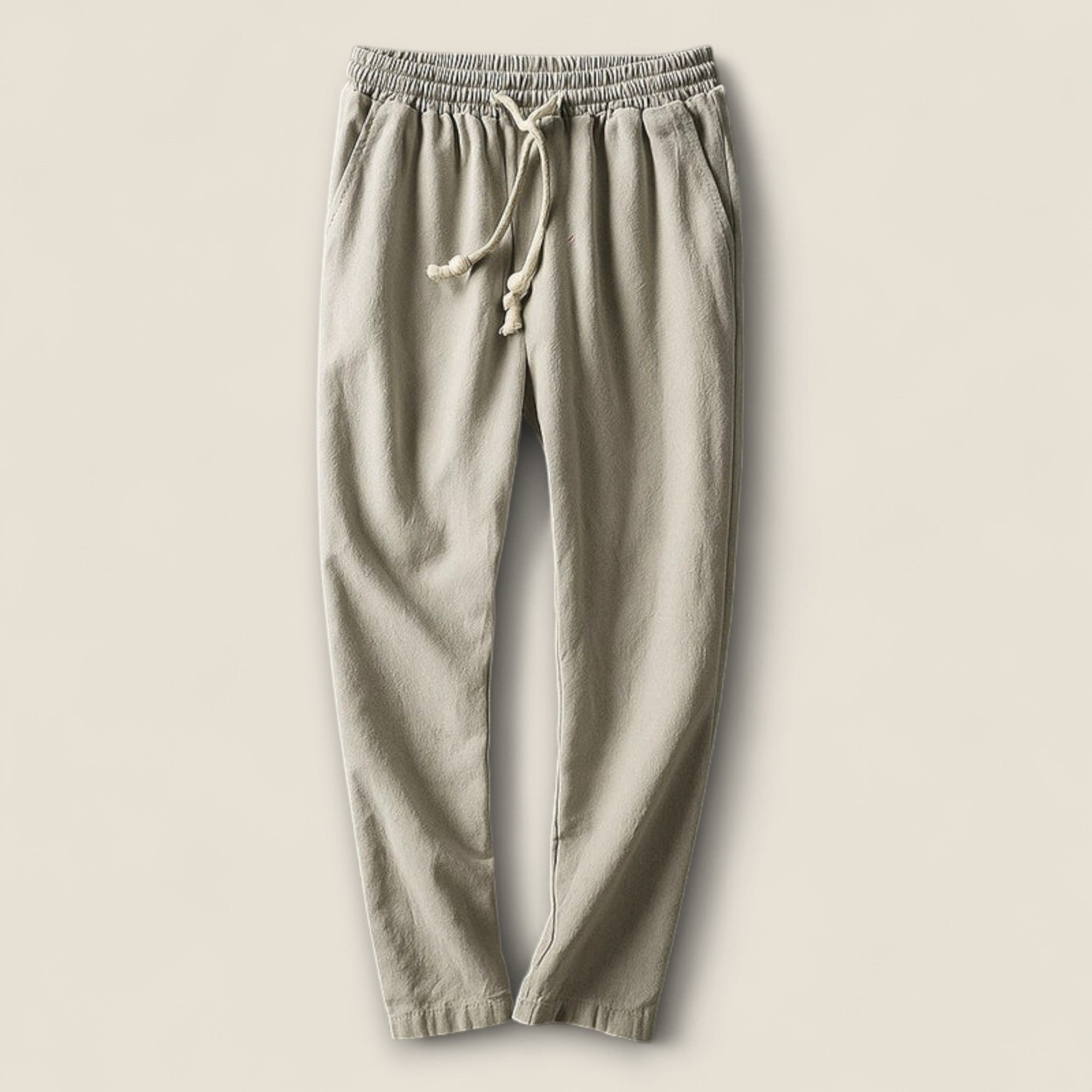 Matteo - Pantalons en Coton avec Corde de Fixation