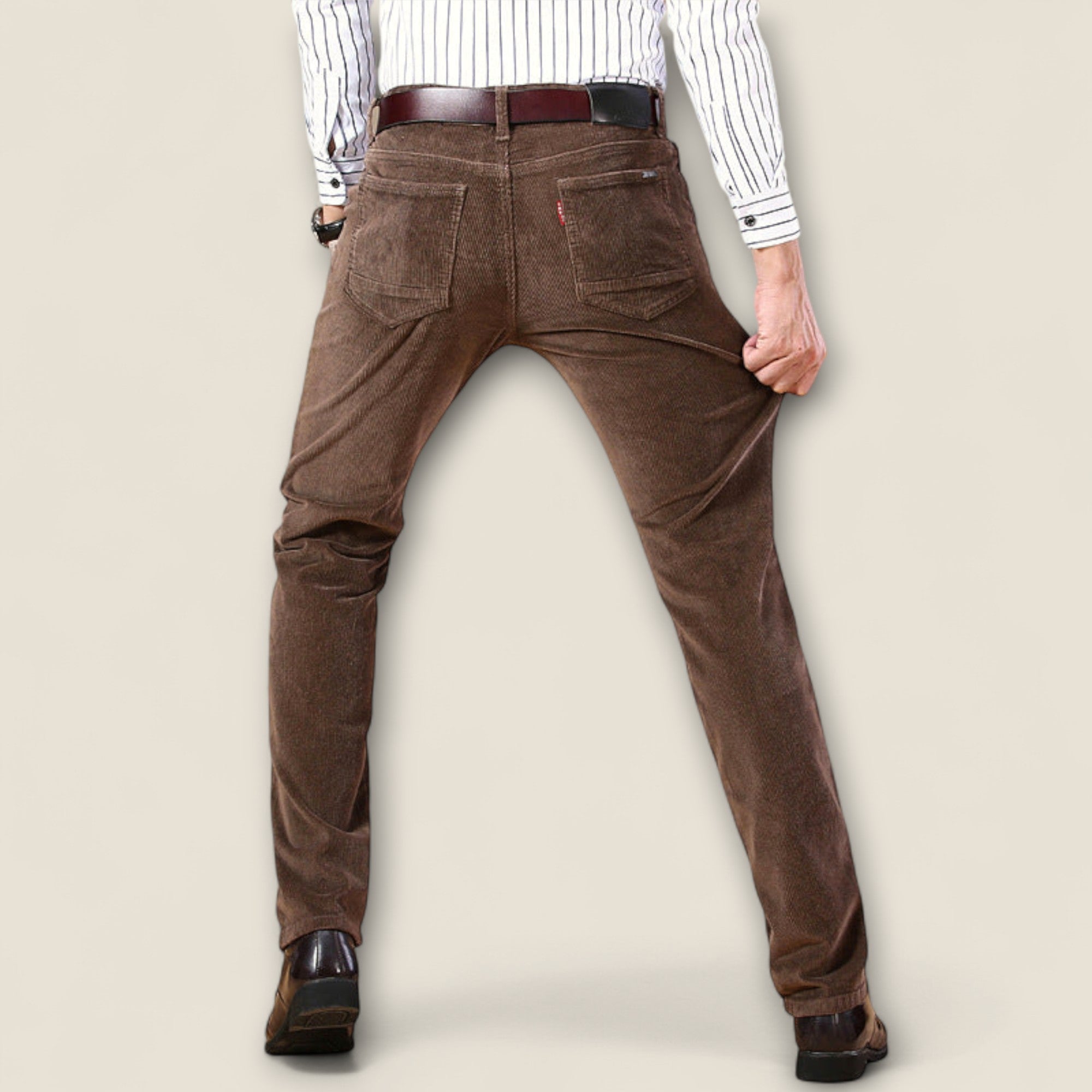 Enrico - Pantalon en Velours Côtelé Sur Mesure