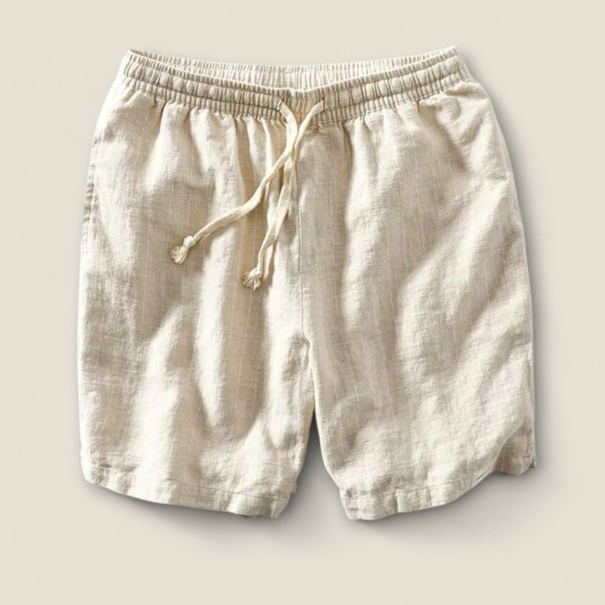 Dario - Shorts en Lin Rayés
