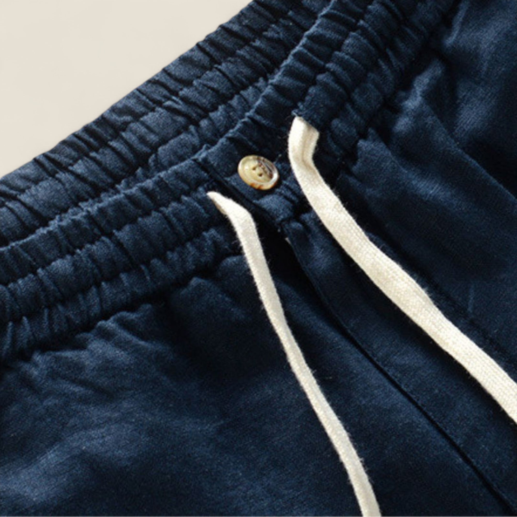 Fabio - Pantalons en Lin Élastique