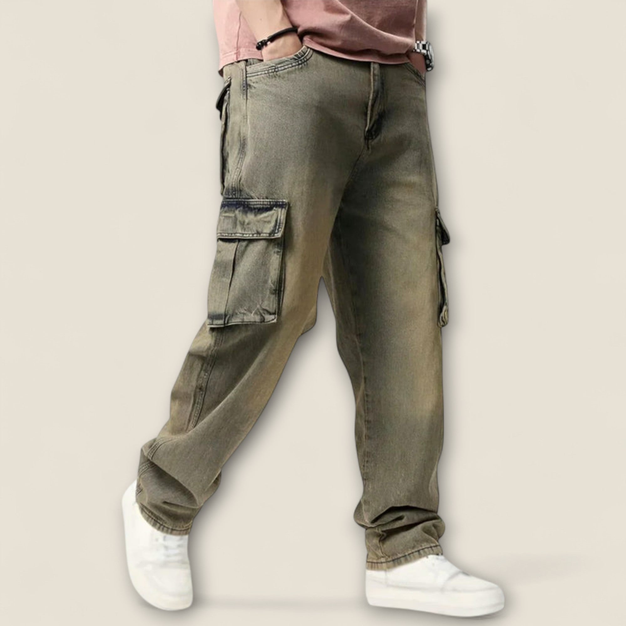Lazaro - Pantalons Cargo en Coton