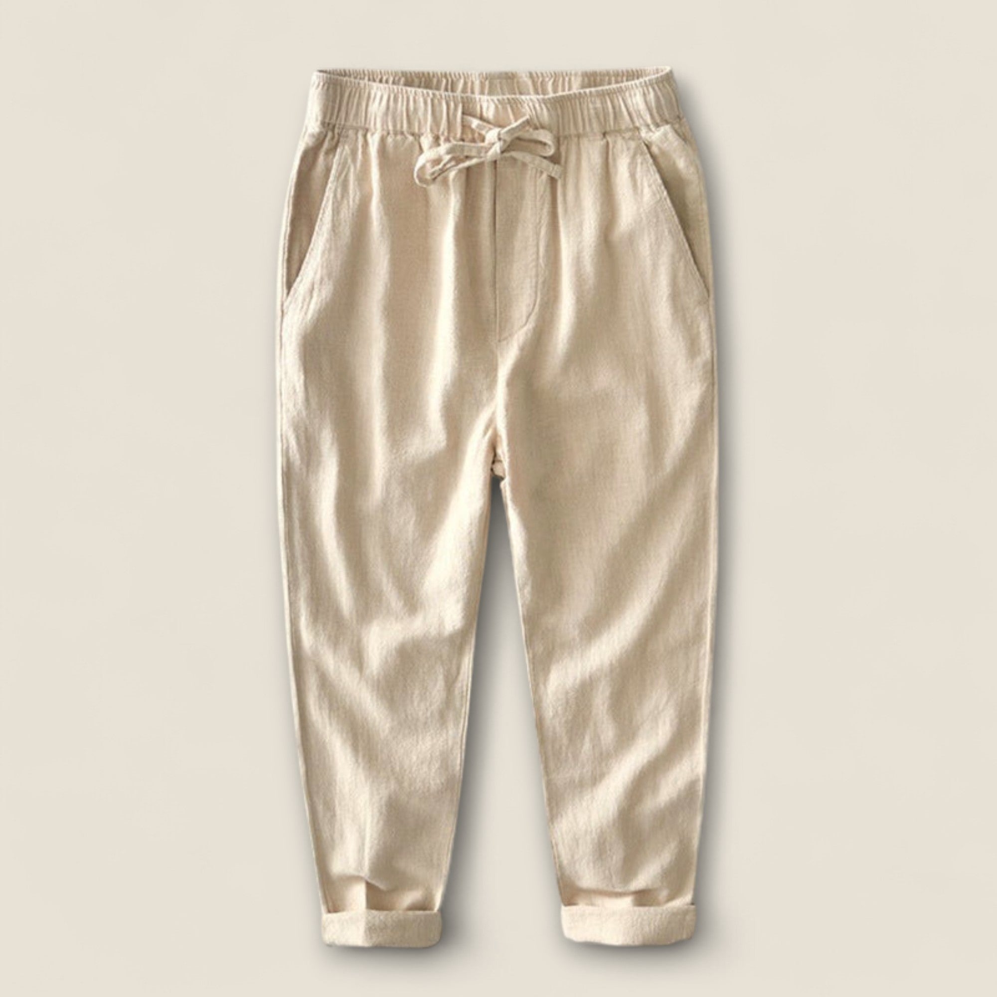 Tomaso - Pantalons en Lin Détendus