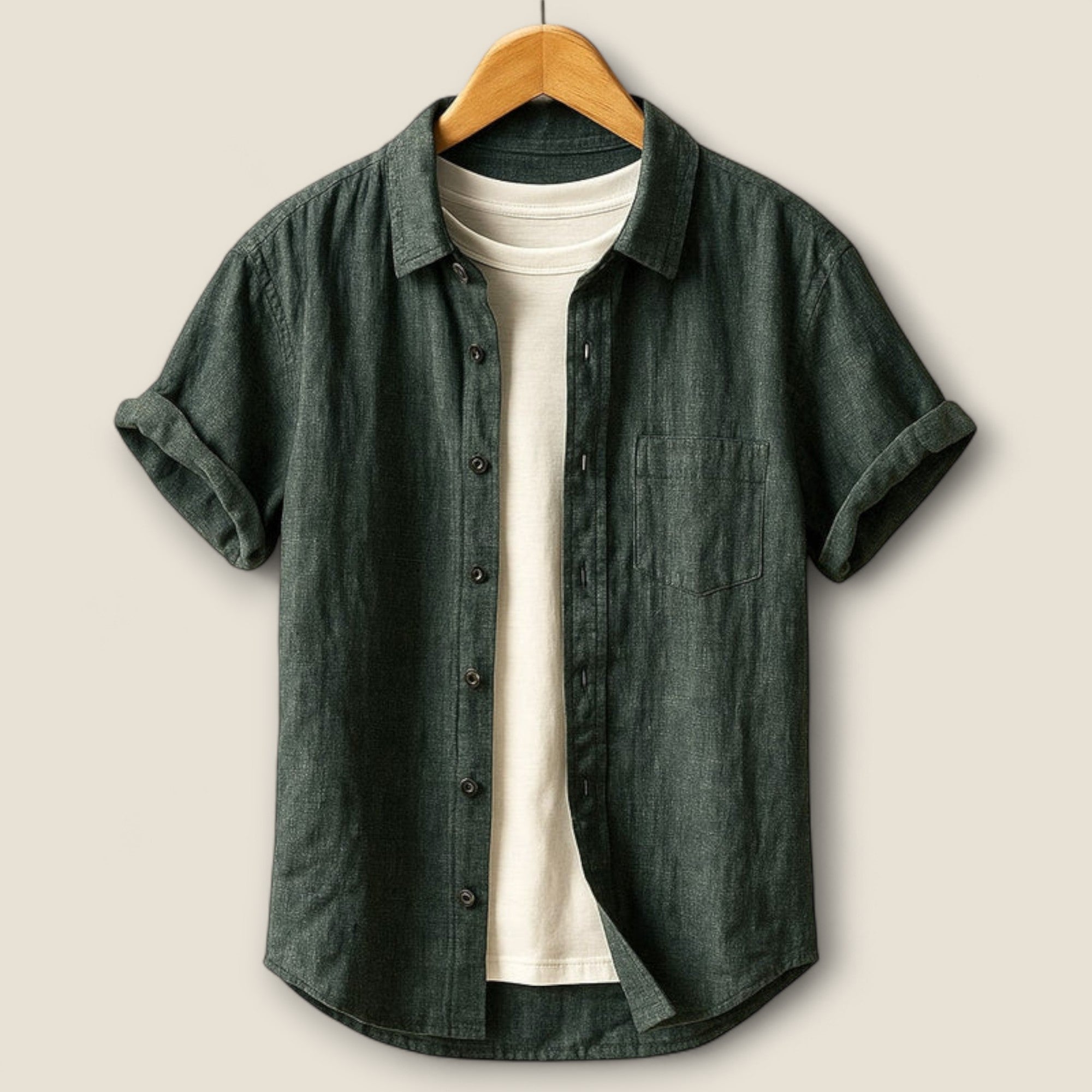 Nico - Chemise en Lin à Manches Courtes