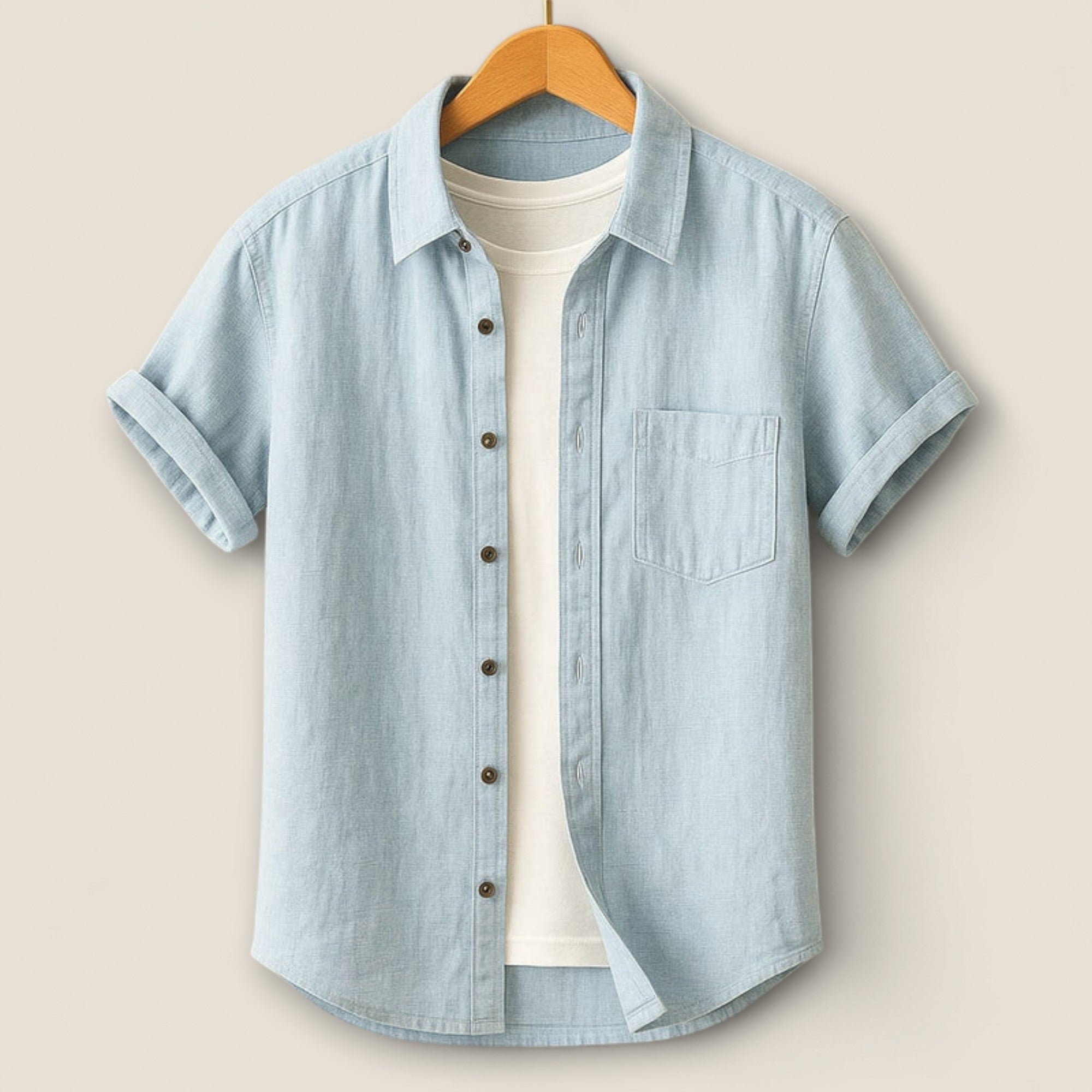 Nico - Chemise en Lin à Manches Courtes