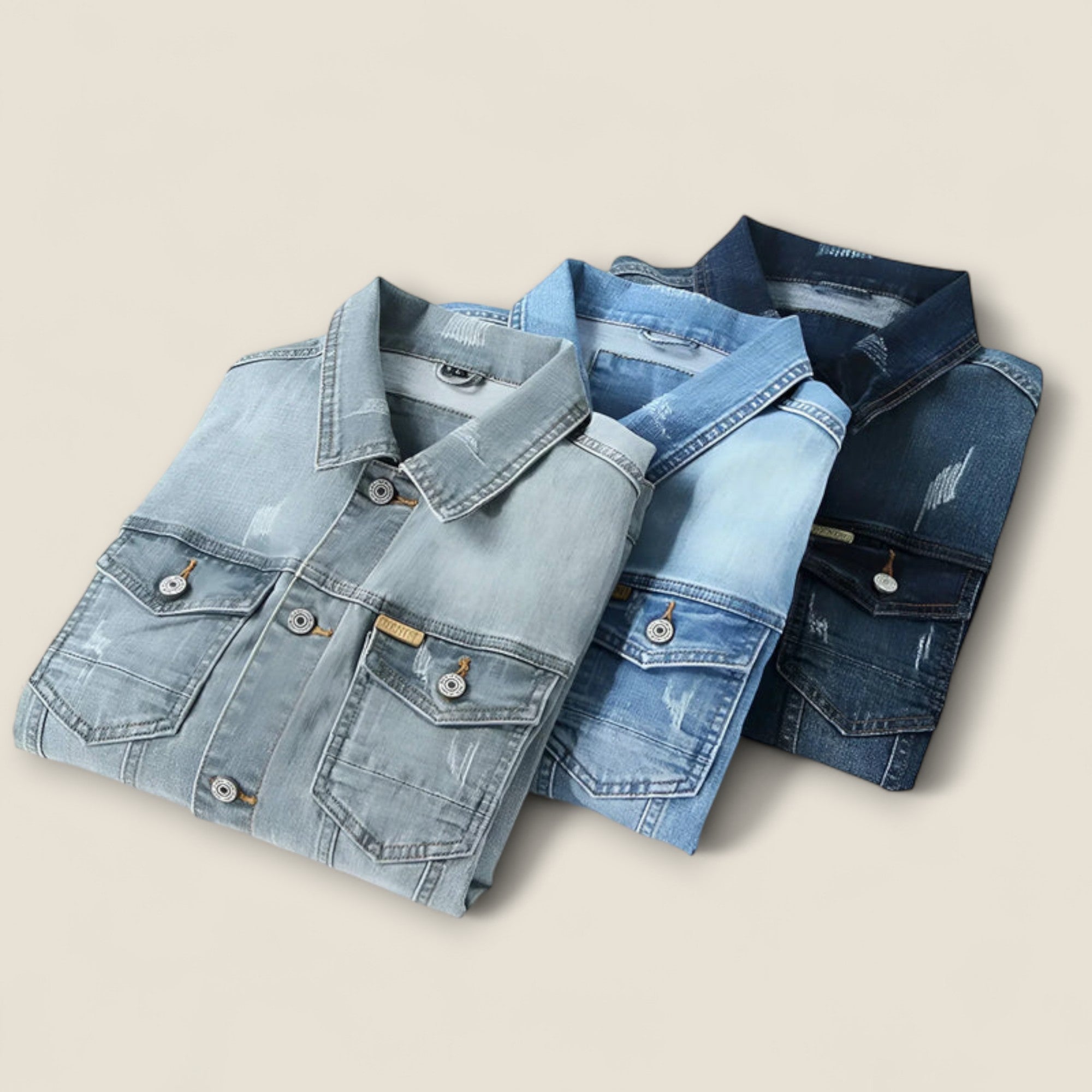 Diego - Veste en Denim Coton Classique