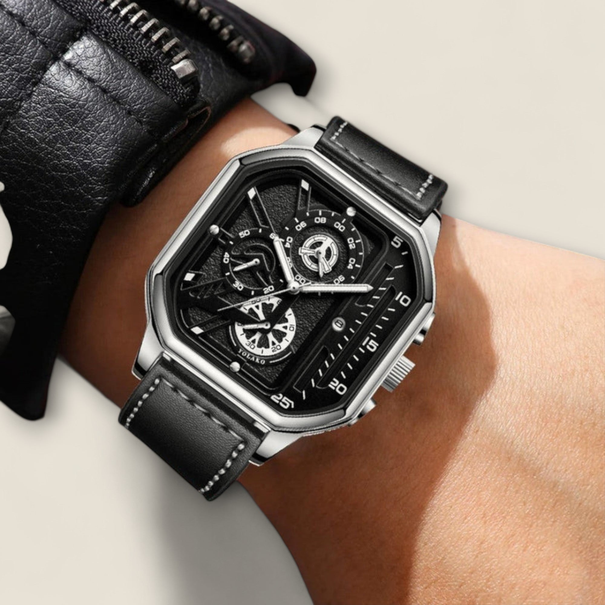 Rafael - Montre Chronographe Carrée