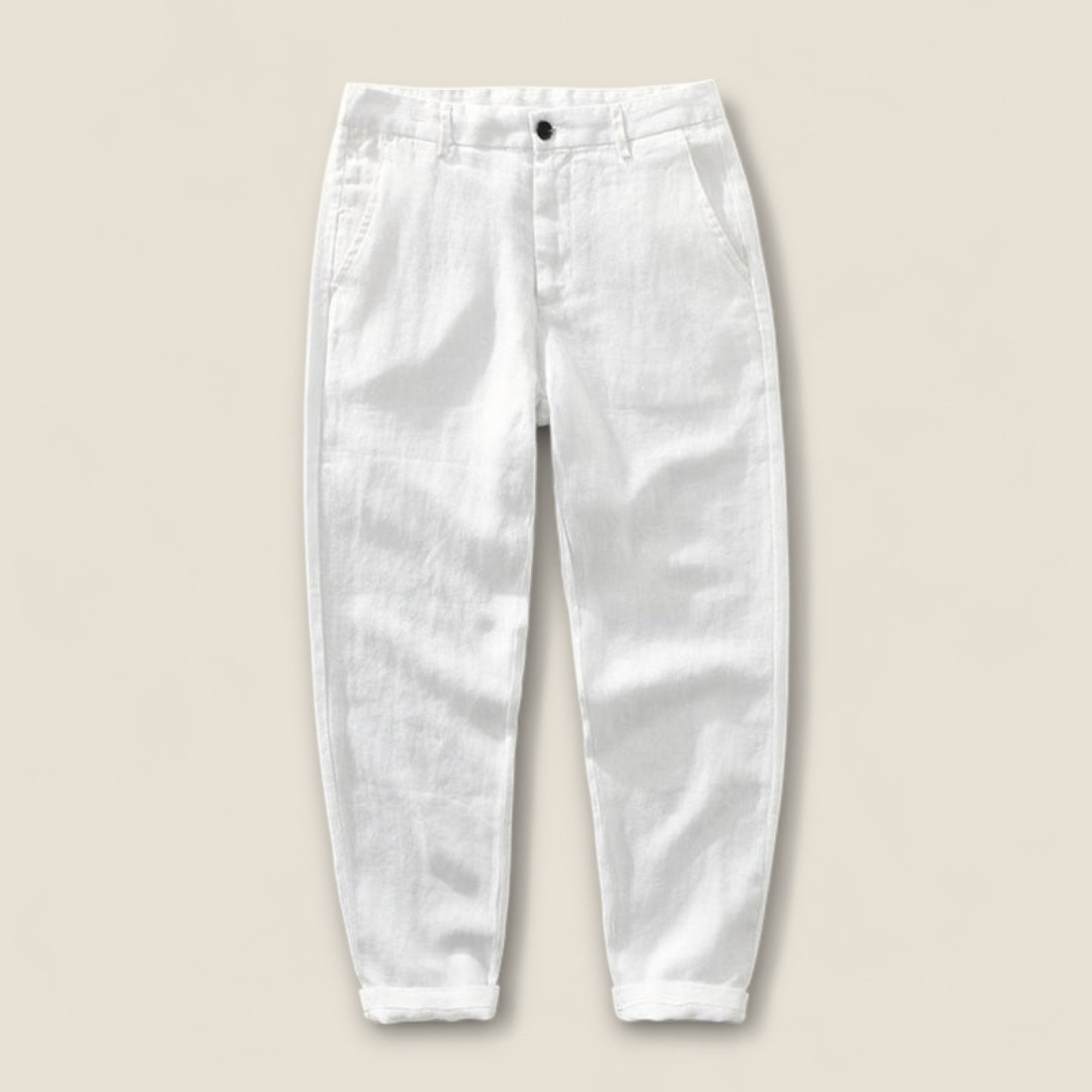 Mateo - Pantalons en Lin à Jambe Droite