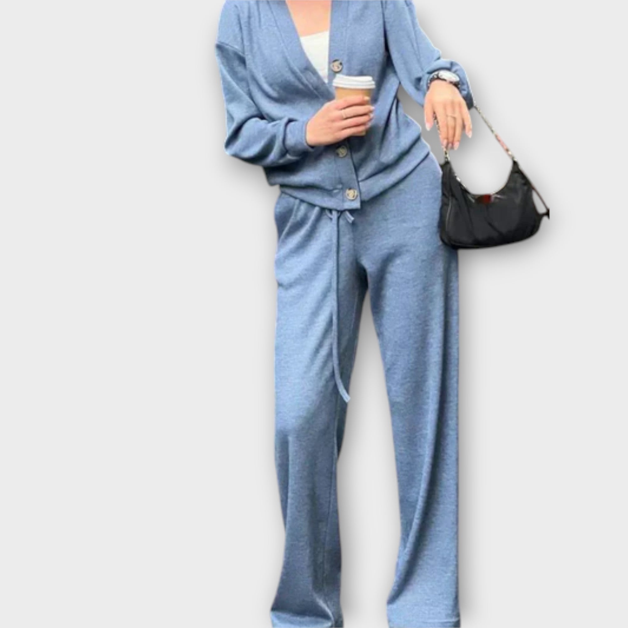 Chantal – Ensemble Cardigan & Pantalon