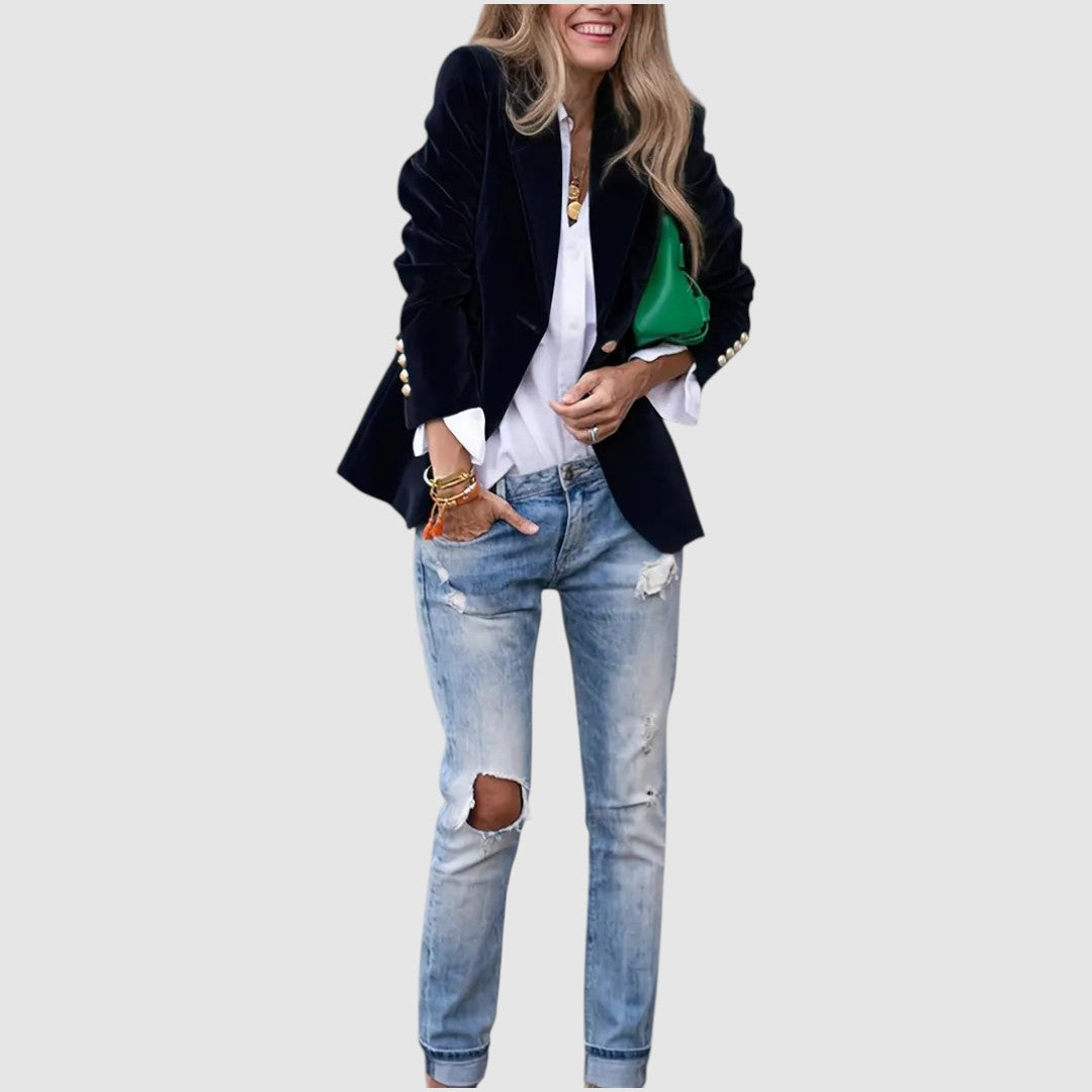 Olia® | Veste en velours élégante