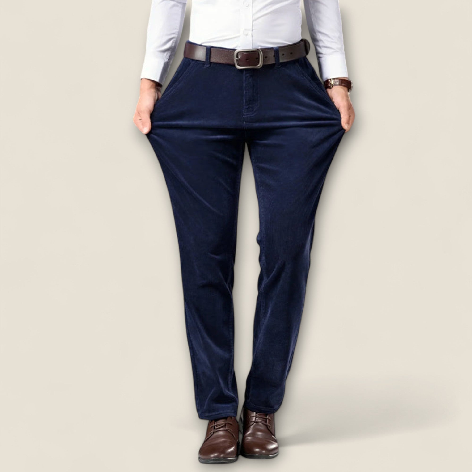 Sergio - Pantalon en velours côtelé intemporel