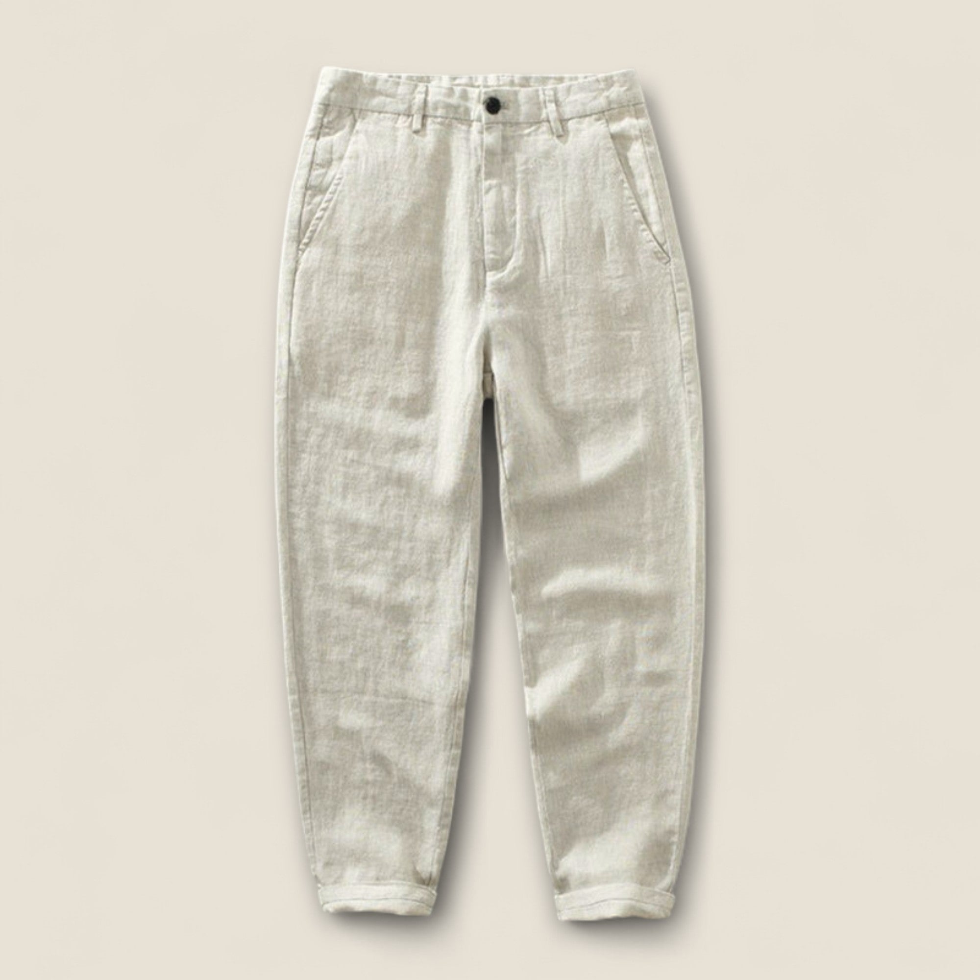 Mateo - Pantalons en Lin à Jambe Droite