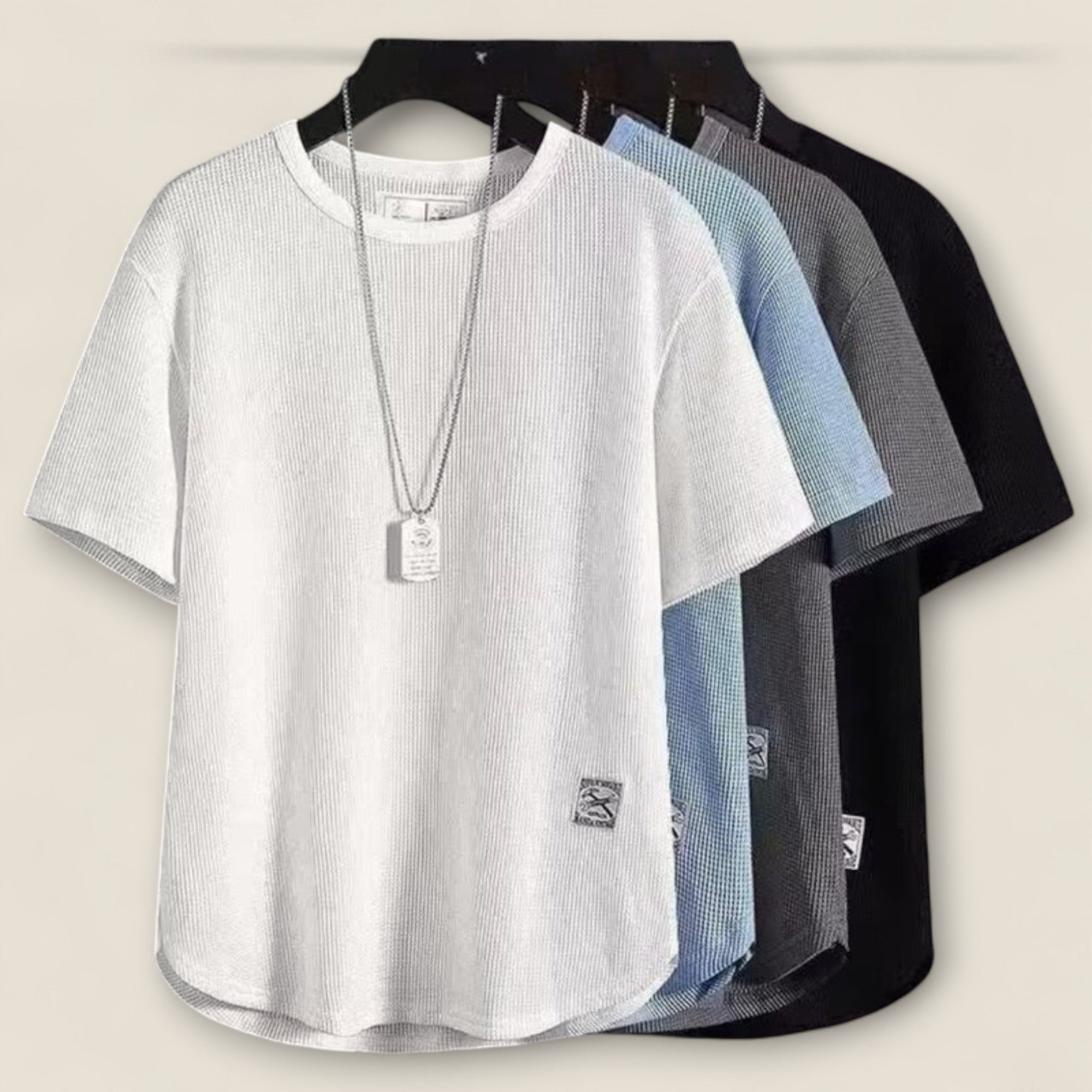 Rene - T-shirt en maille gaufrée