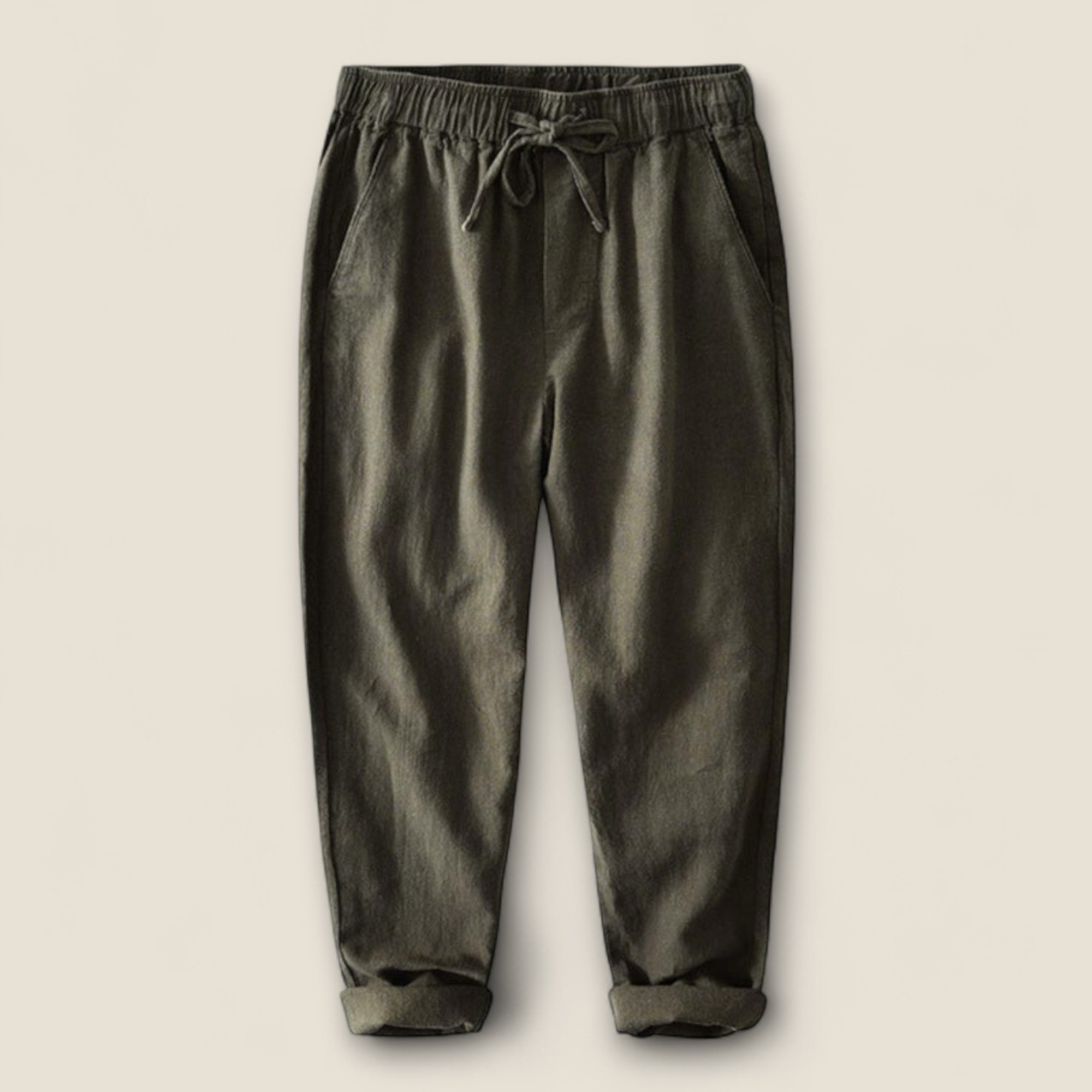 Tomaso - Pantalons en Lin Détendus