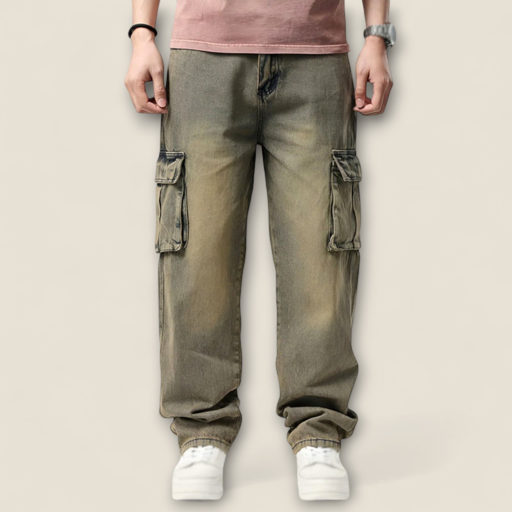 Lazaro - Pantalons Cargo en Coton