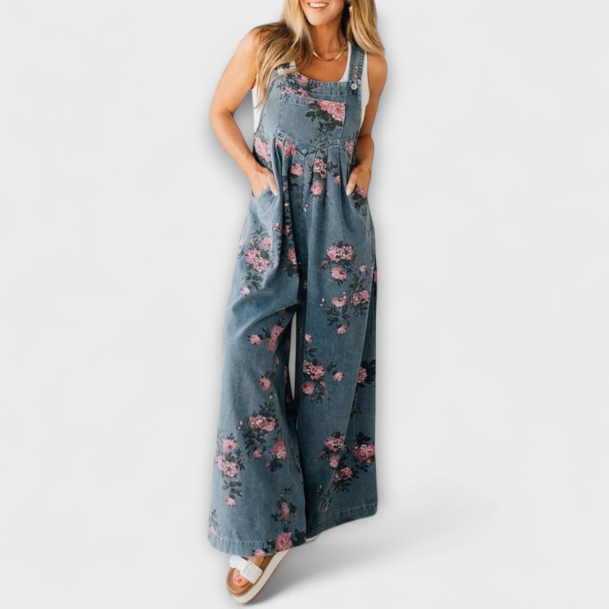 Mirona - Salopette en Denim Détendue