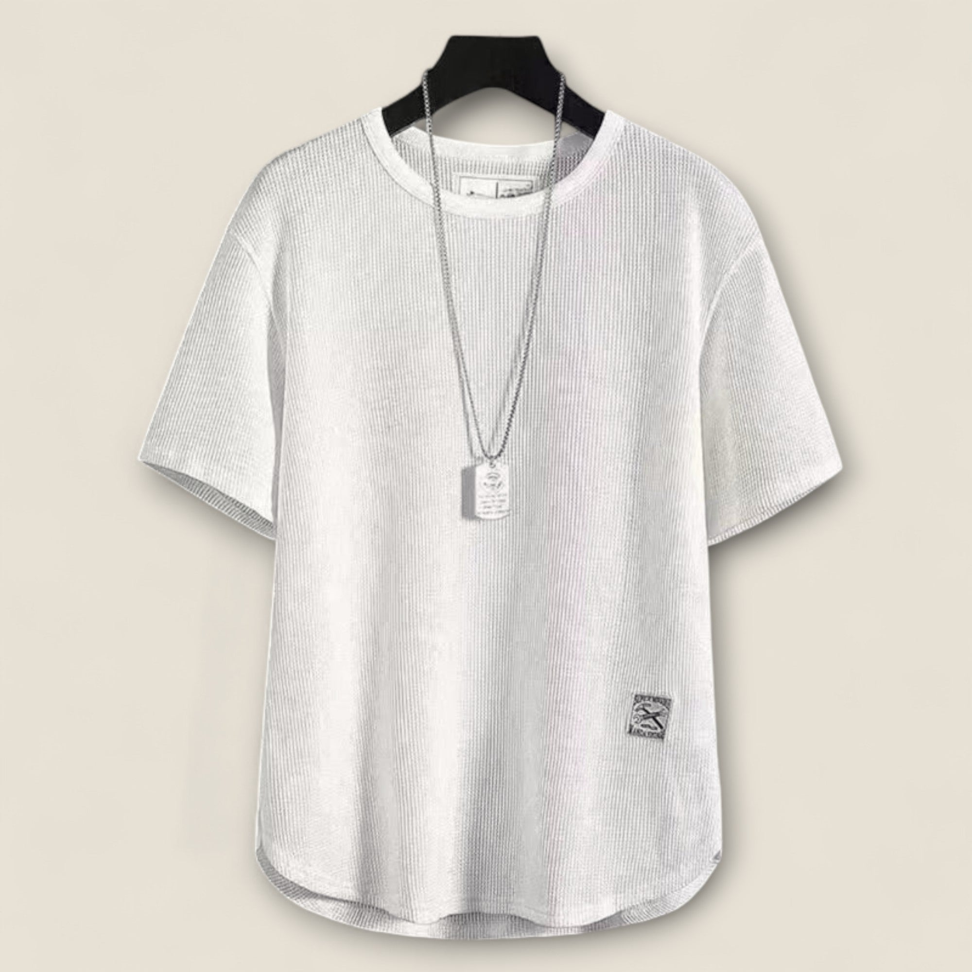 Rene - T-shirt en maille gaufrée