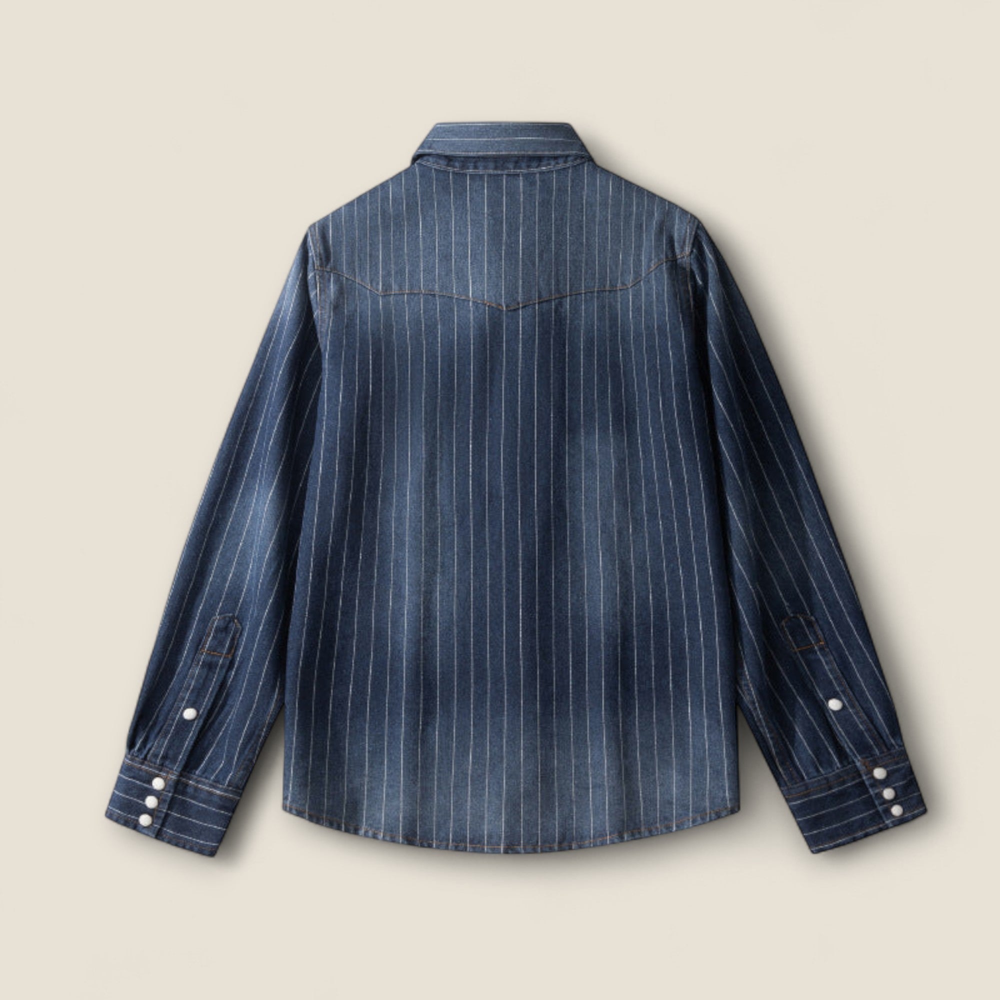 Leon - Chemise en Jean Rayée