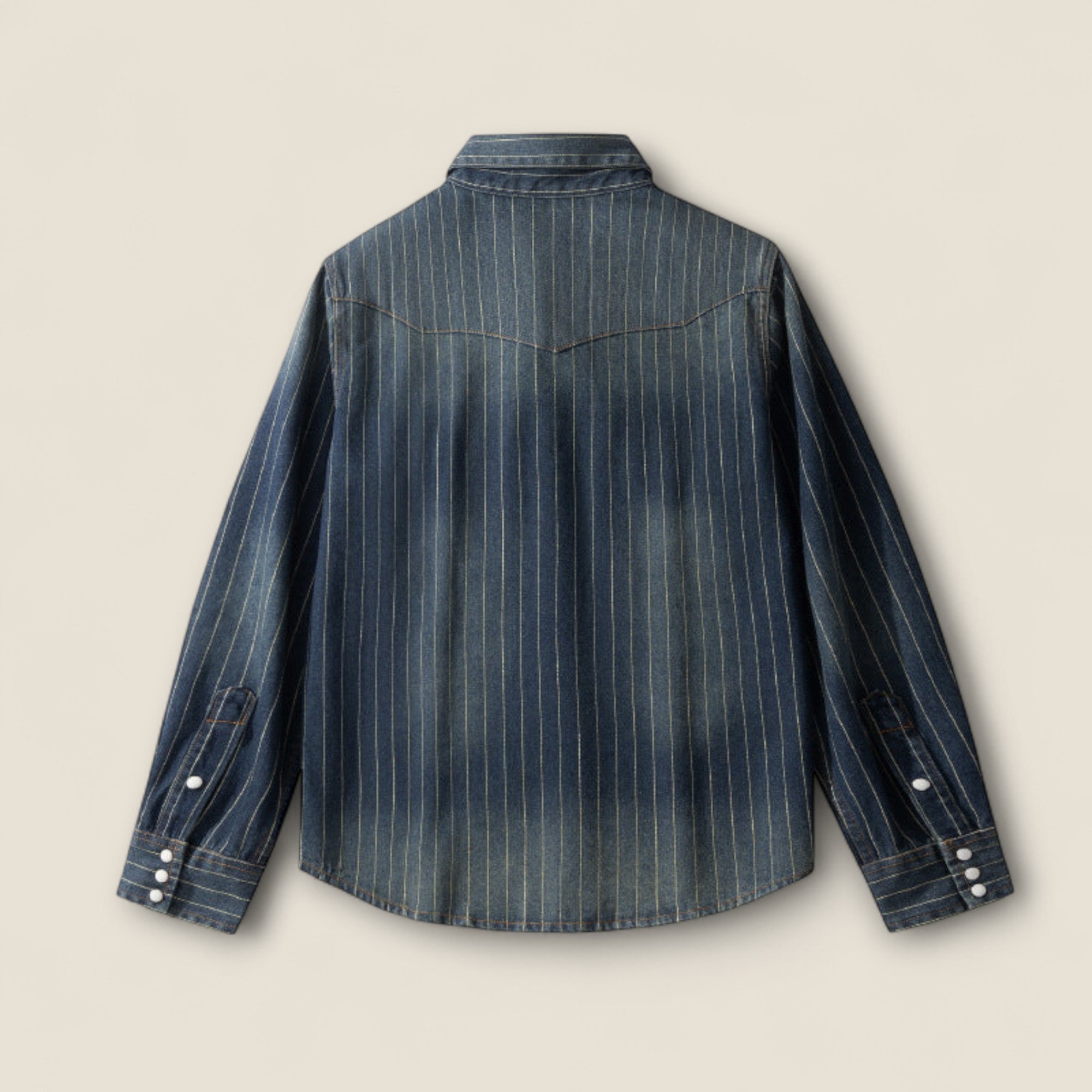 Leon - Chemise en Jean Rayée