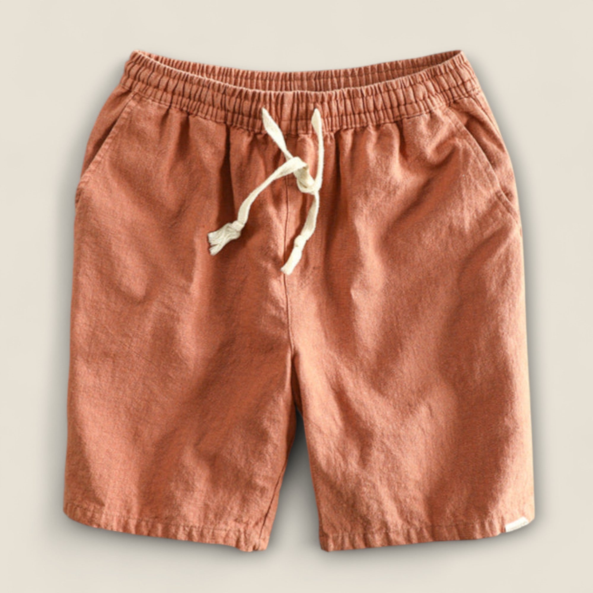 Paolo - Shorts en Lin avec Cordon de Serrage
