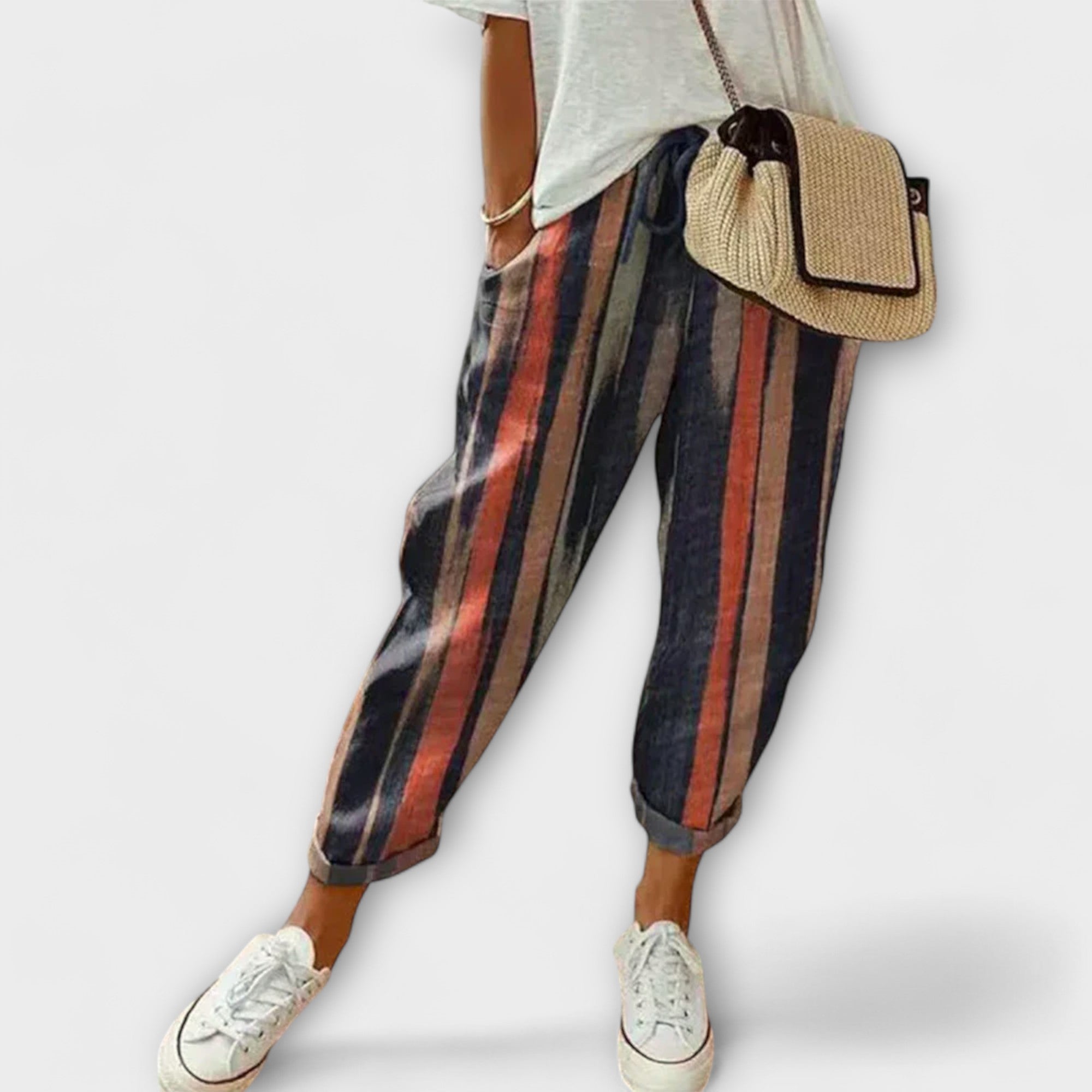 Burga - Pantalons en Coton-Lin Confortables