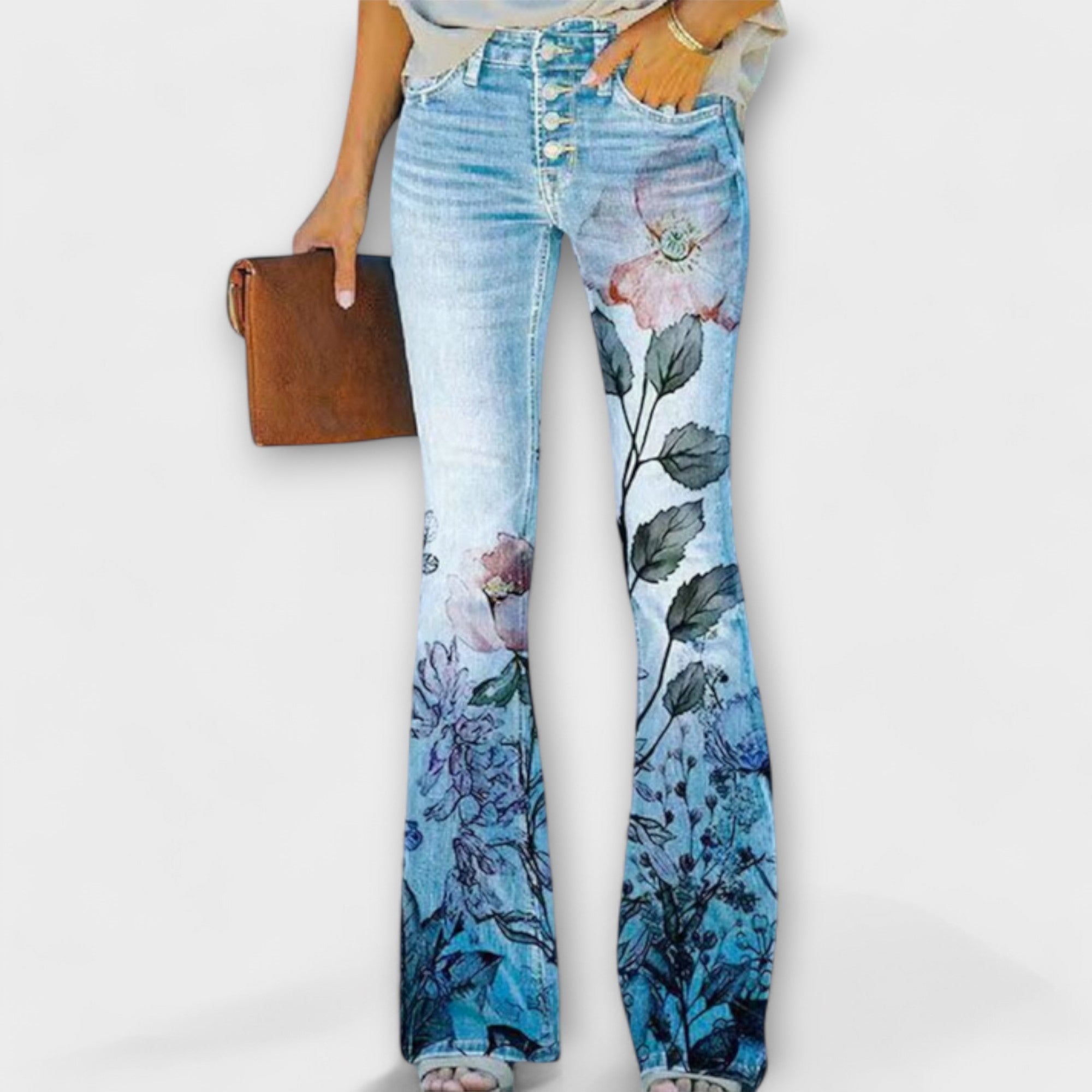 Pantalons avec Fleurs