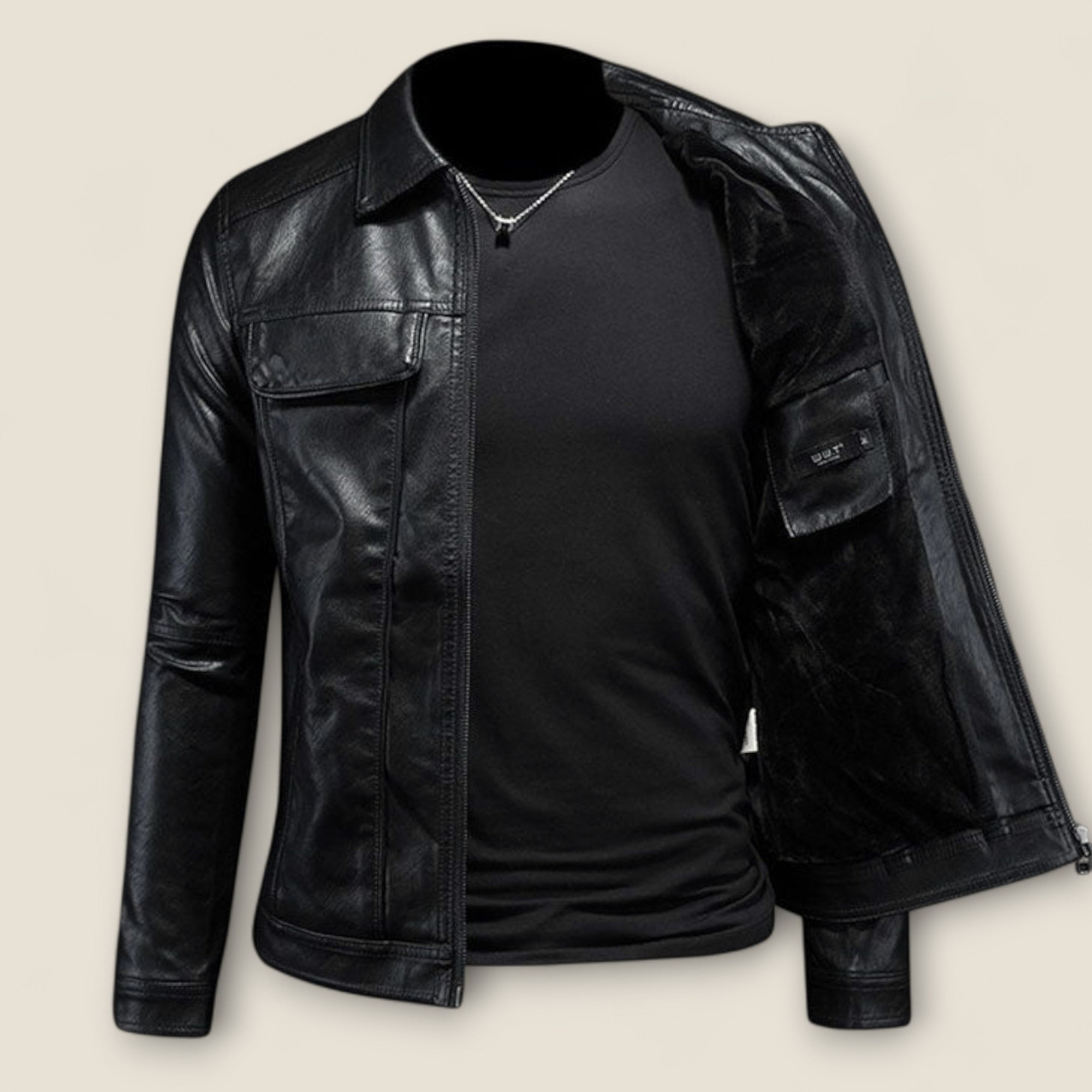 Vincenzo - Veste en Cuir Véritable