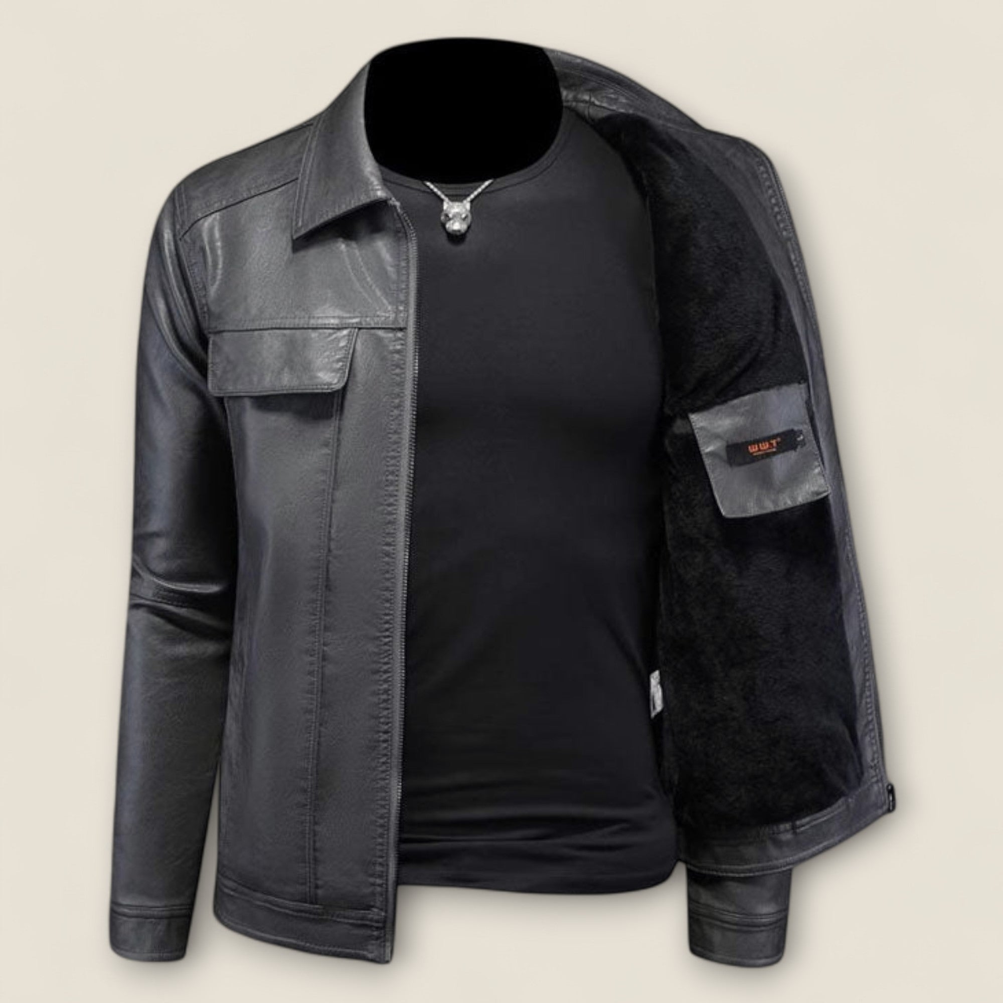 Vincenzo - Veste en Cuir Véritable