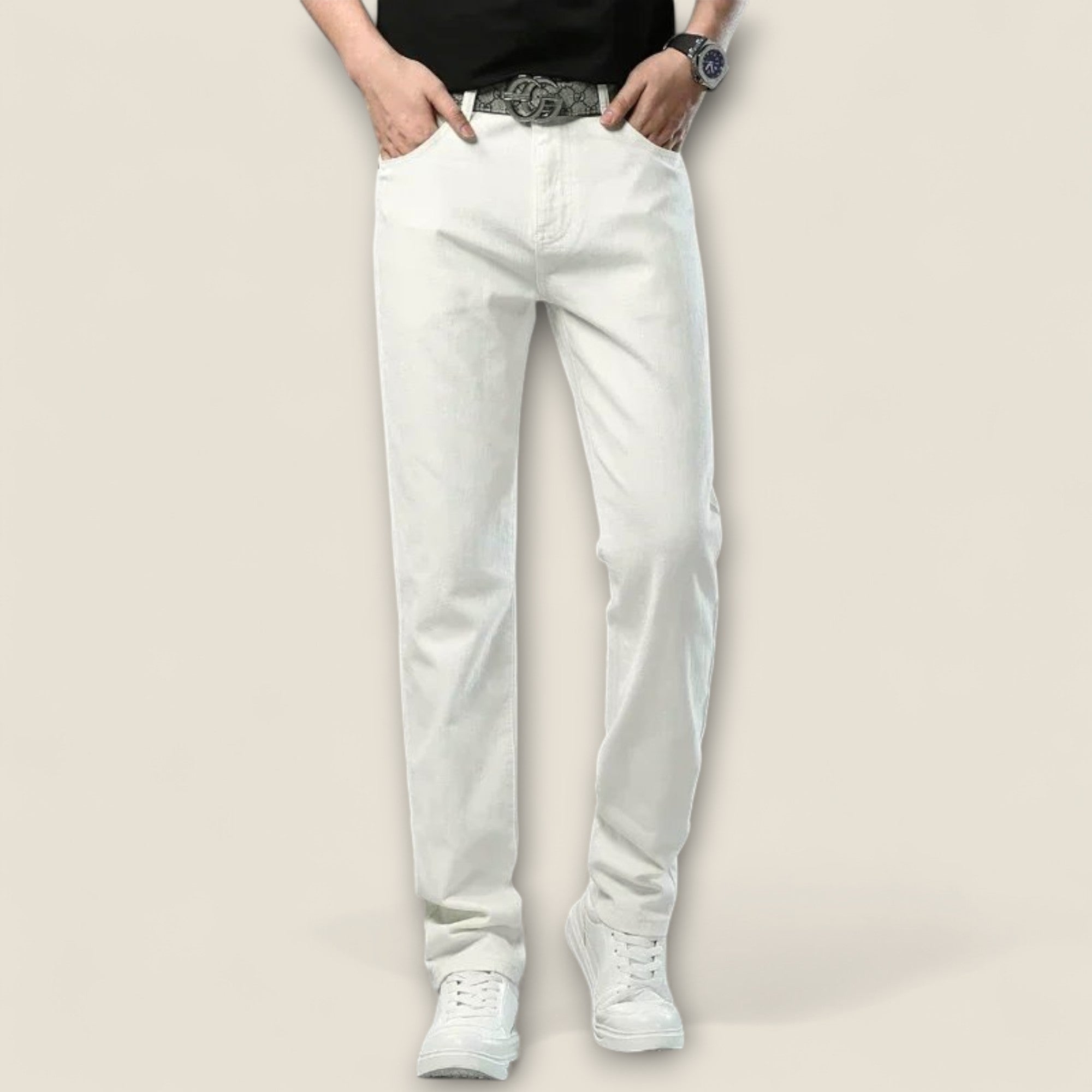 Baltasar - Pantalons en Coton Élastique