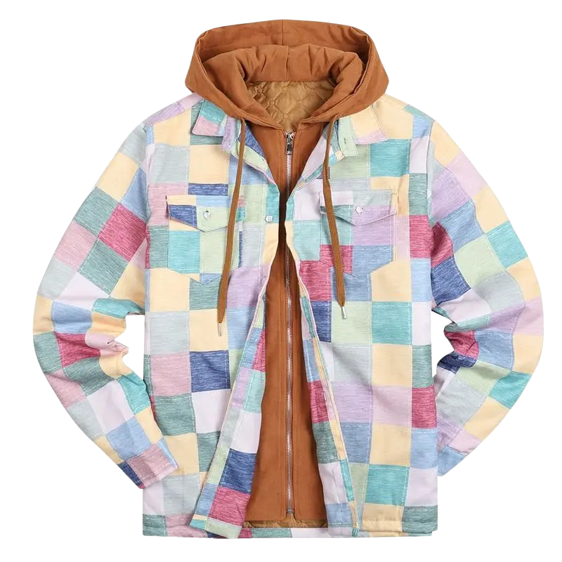 Hadi® | Veste patchwork à carreaux pleine de style et de caractère 2