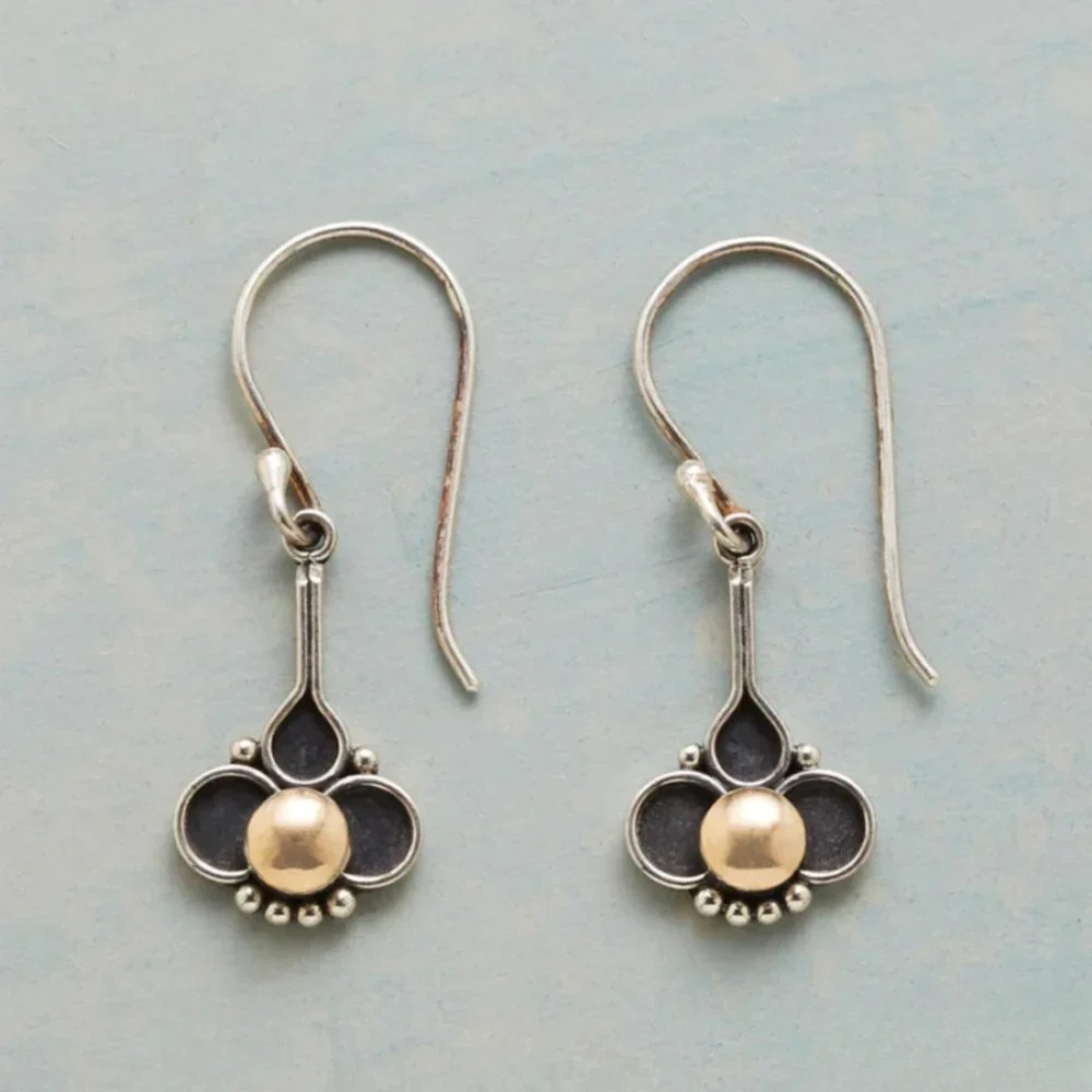 Boucles d'oreilles en perles de trèfle bohémien