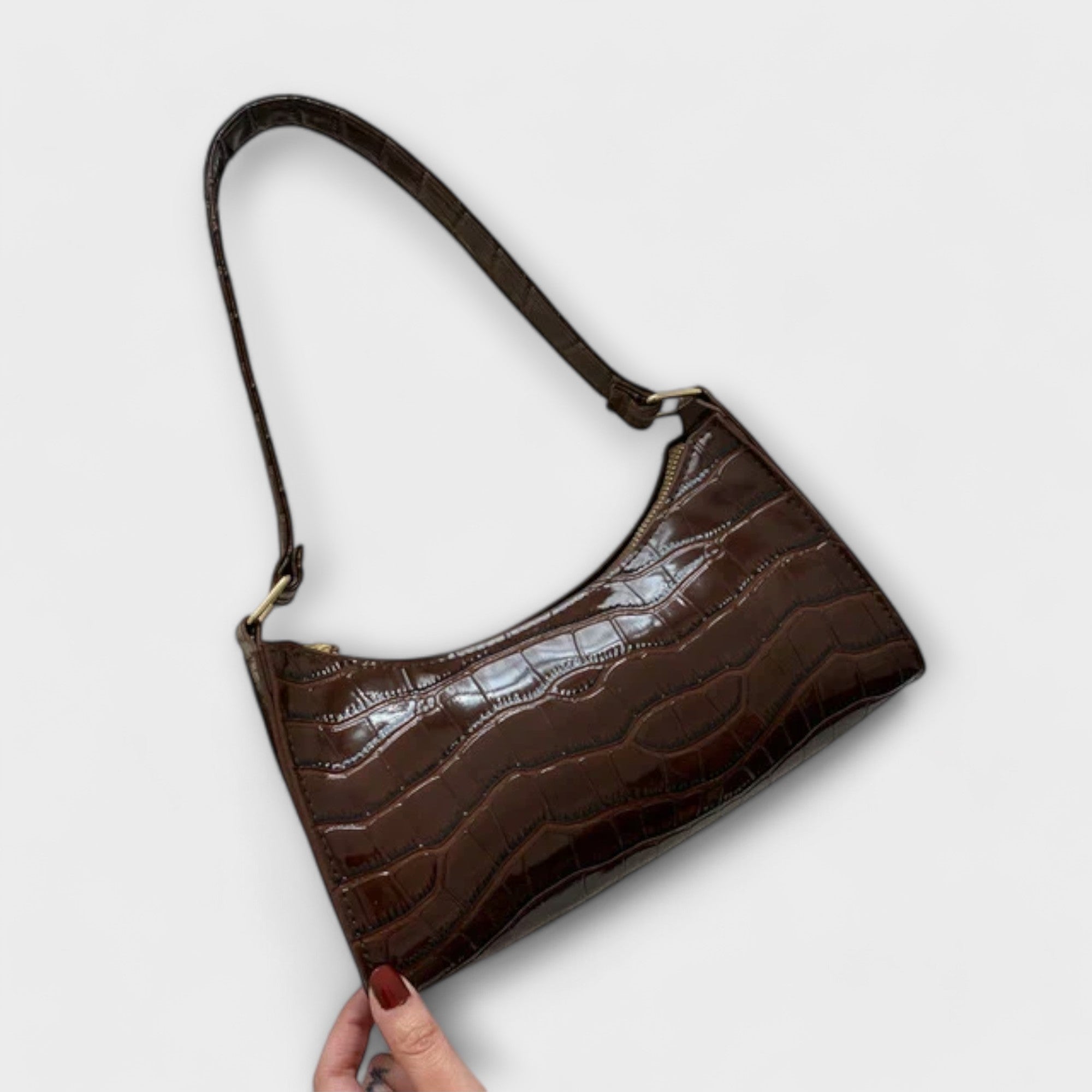 Lora. - Sac en Cuir Brillant