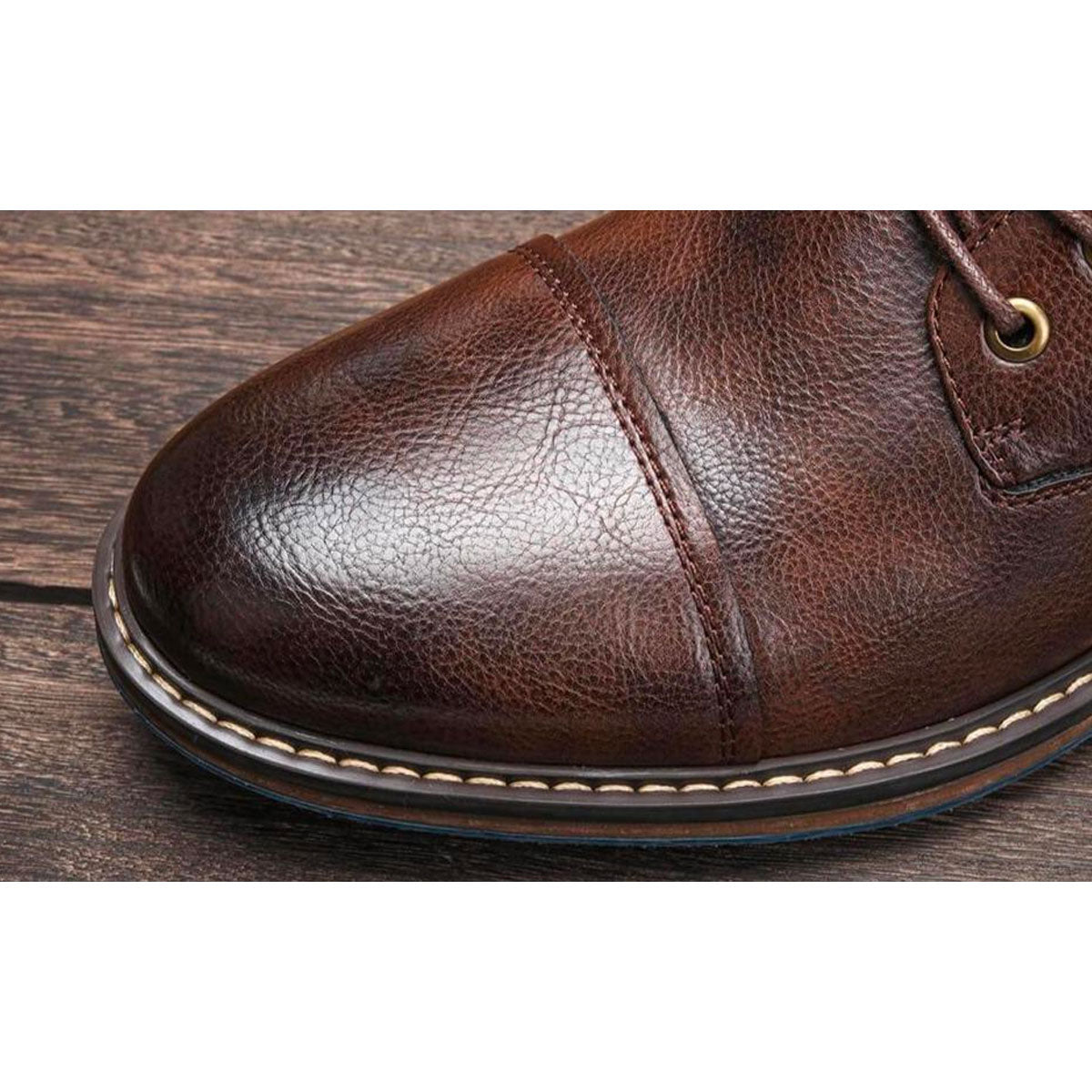 Leonhard® | Bottines Oxford en cuir véritable