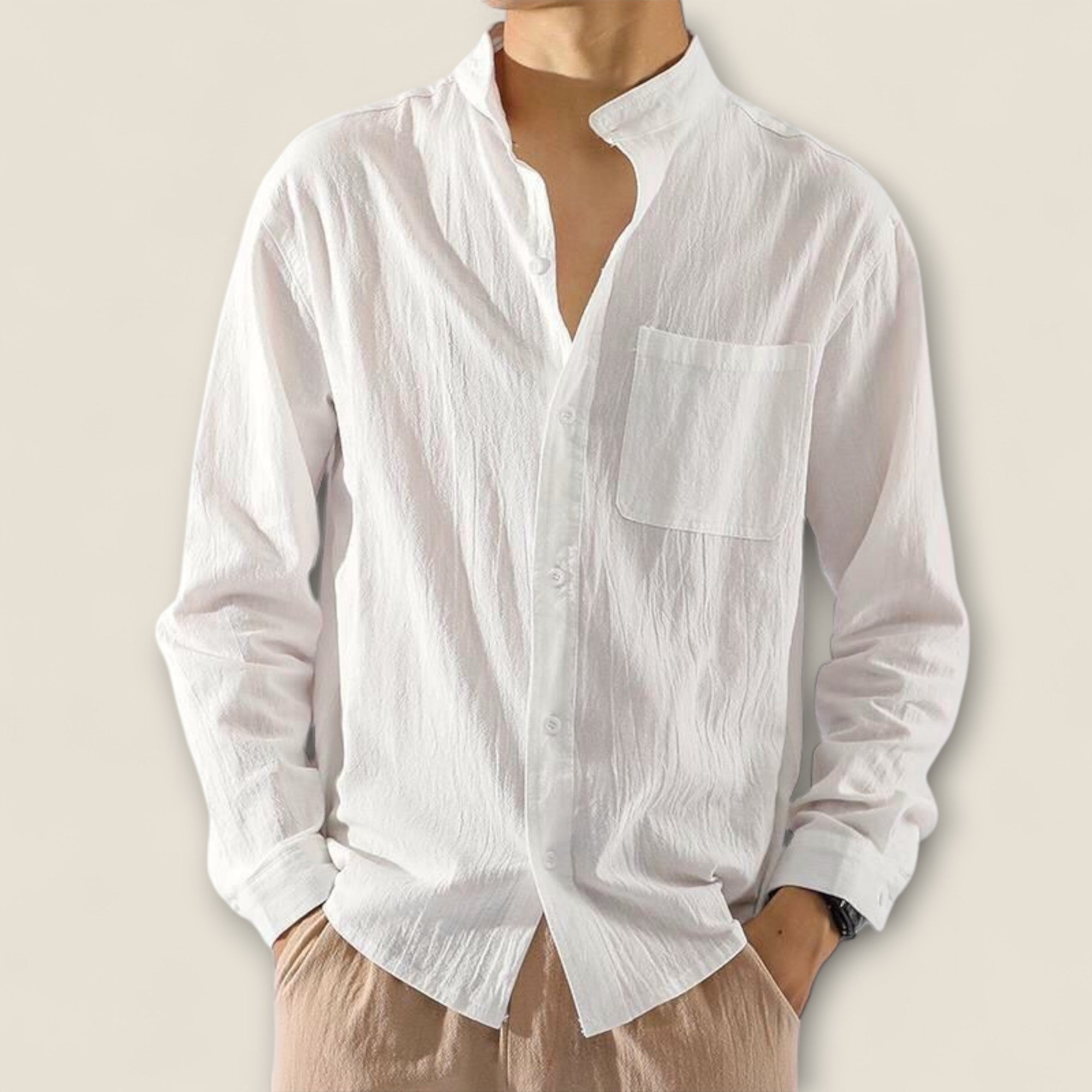 Benicio - Chemise Tissée Douce