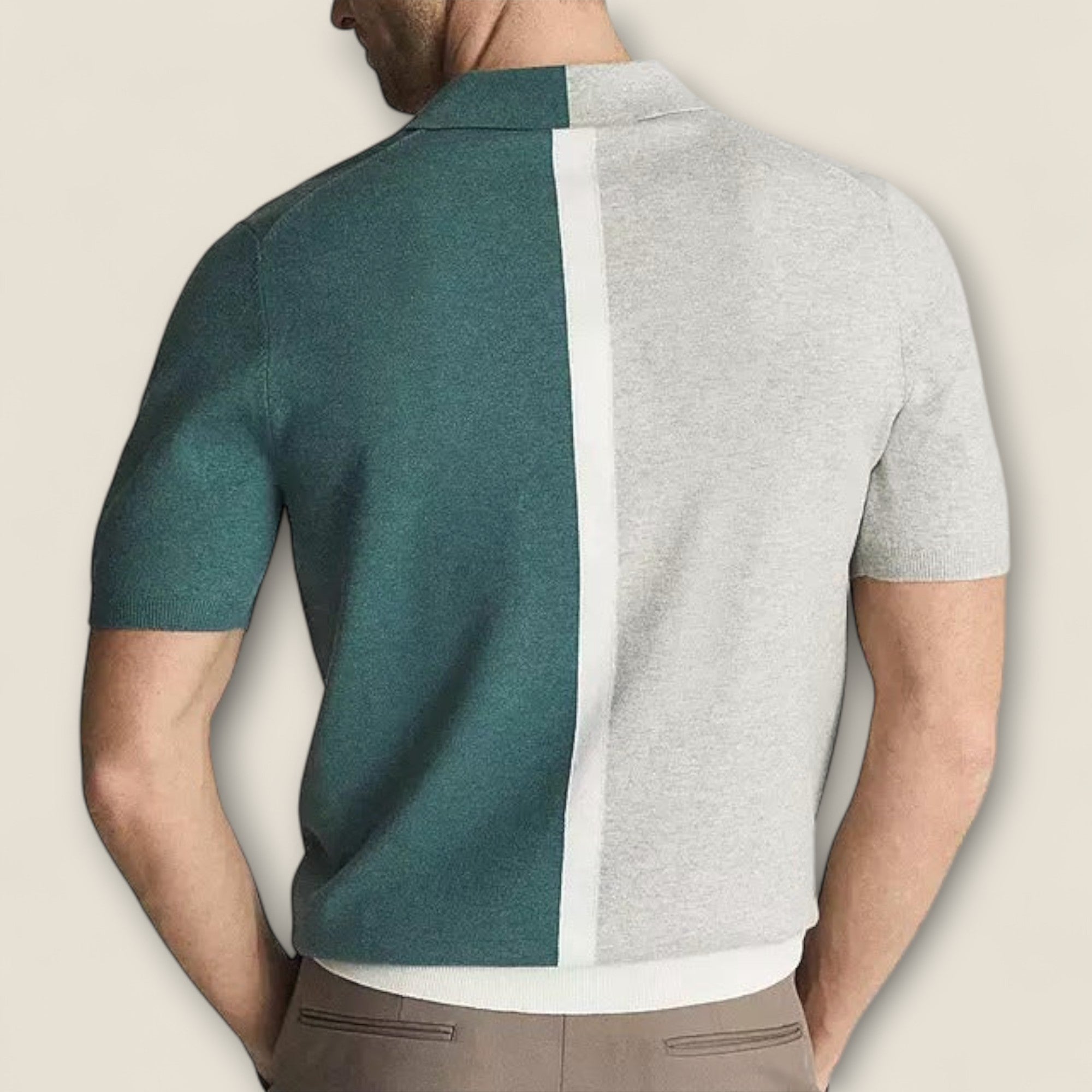 Massimo - Polo en Coton Bicolore