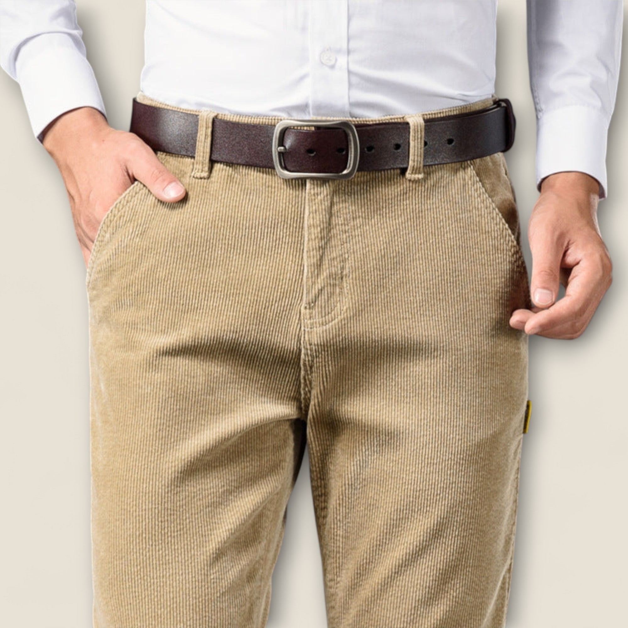 Sergio - Pantalon en velours côtelé intemporel