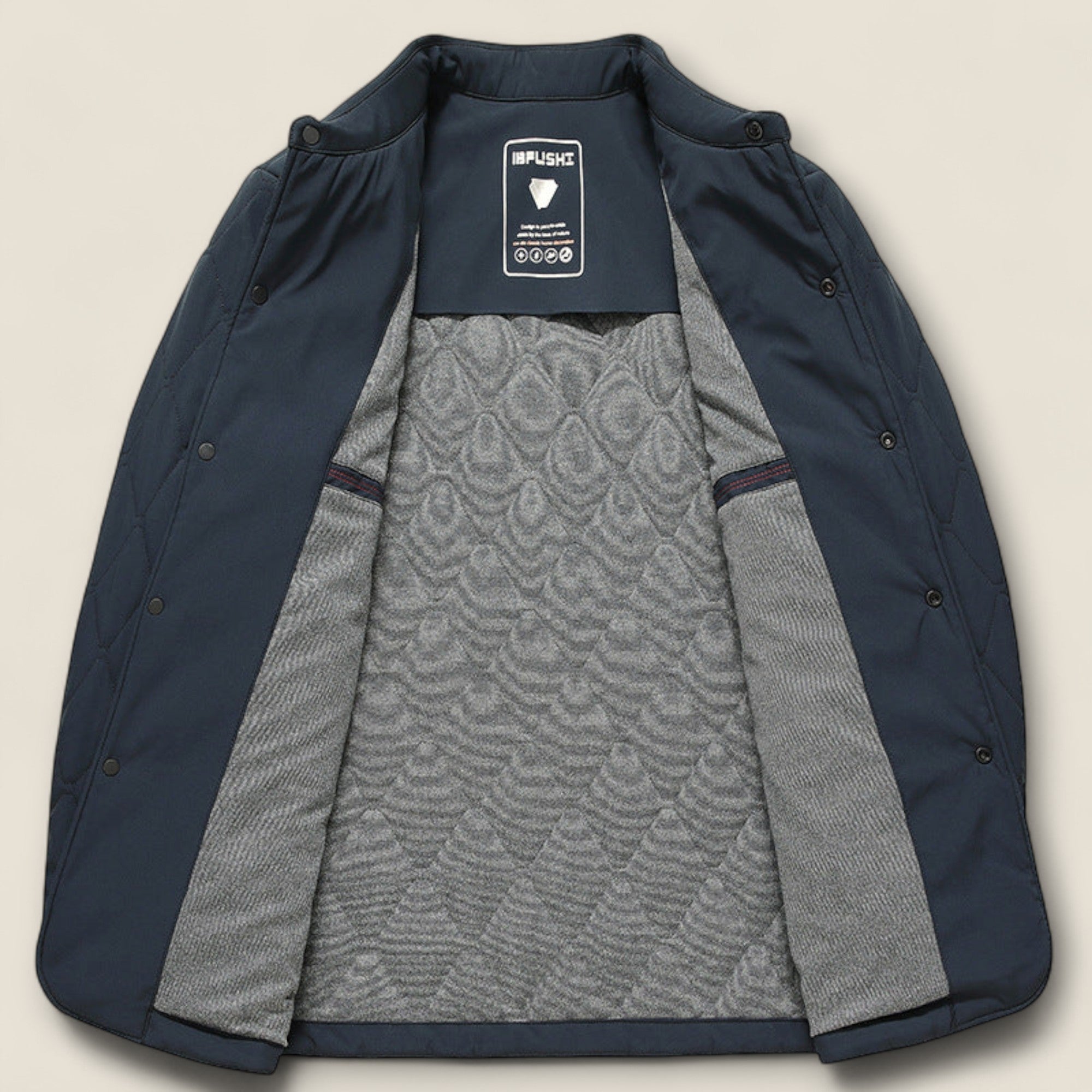 Cole - Manteau matelassé à boutons