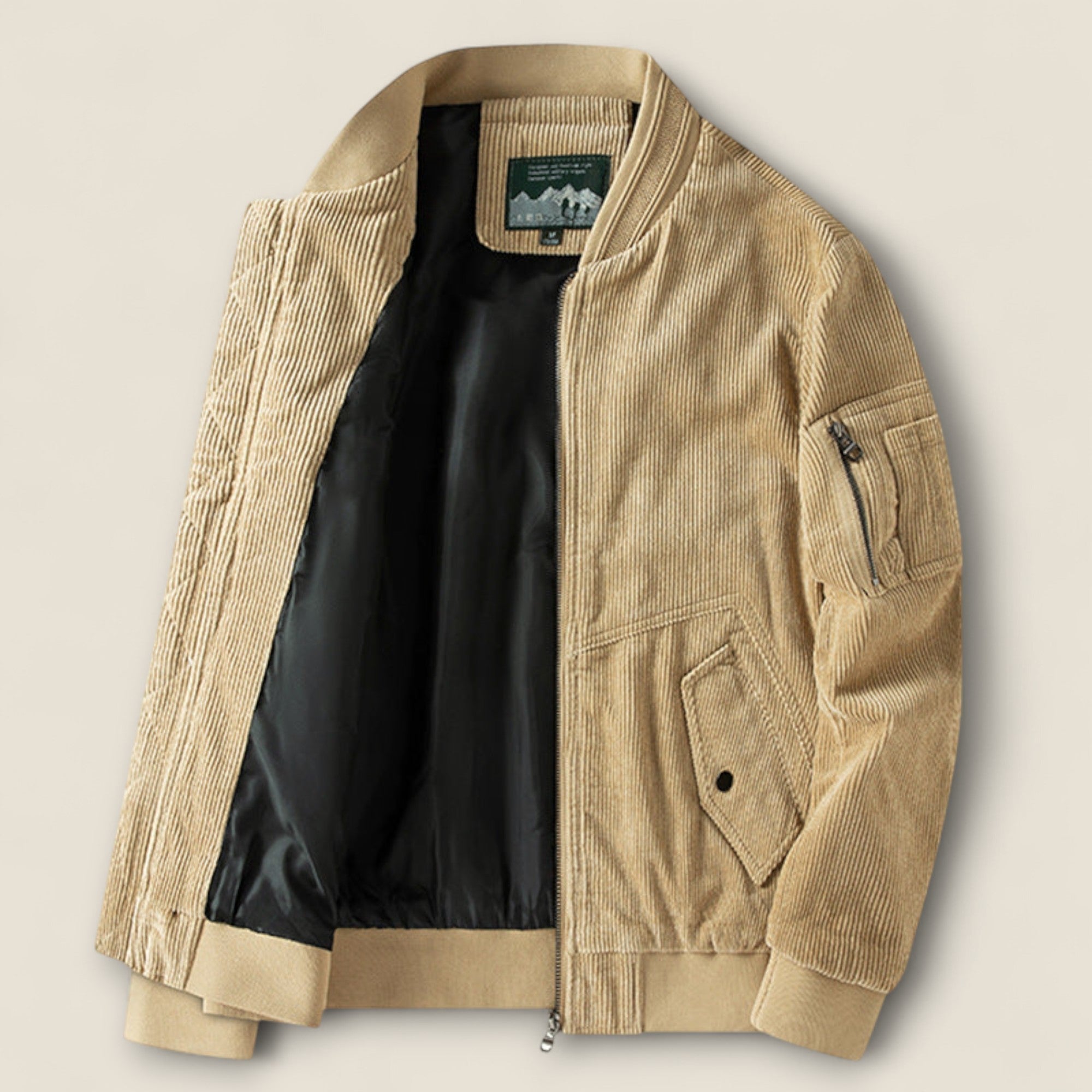 Renzo - Veste Bomber en Velours Côtelé