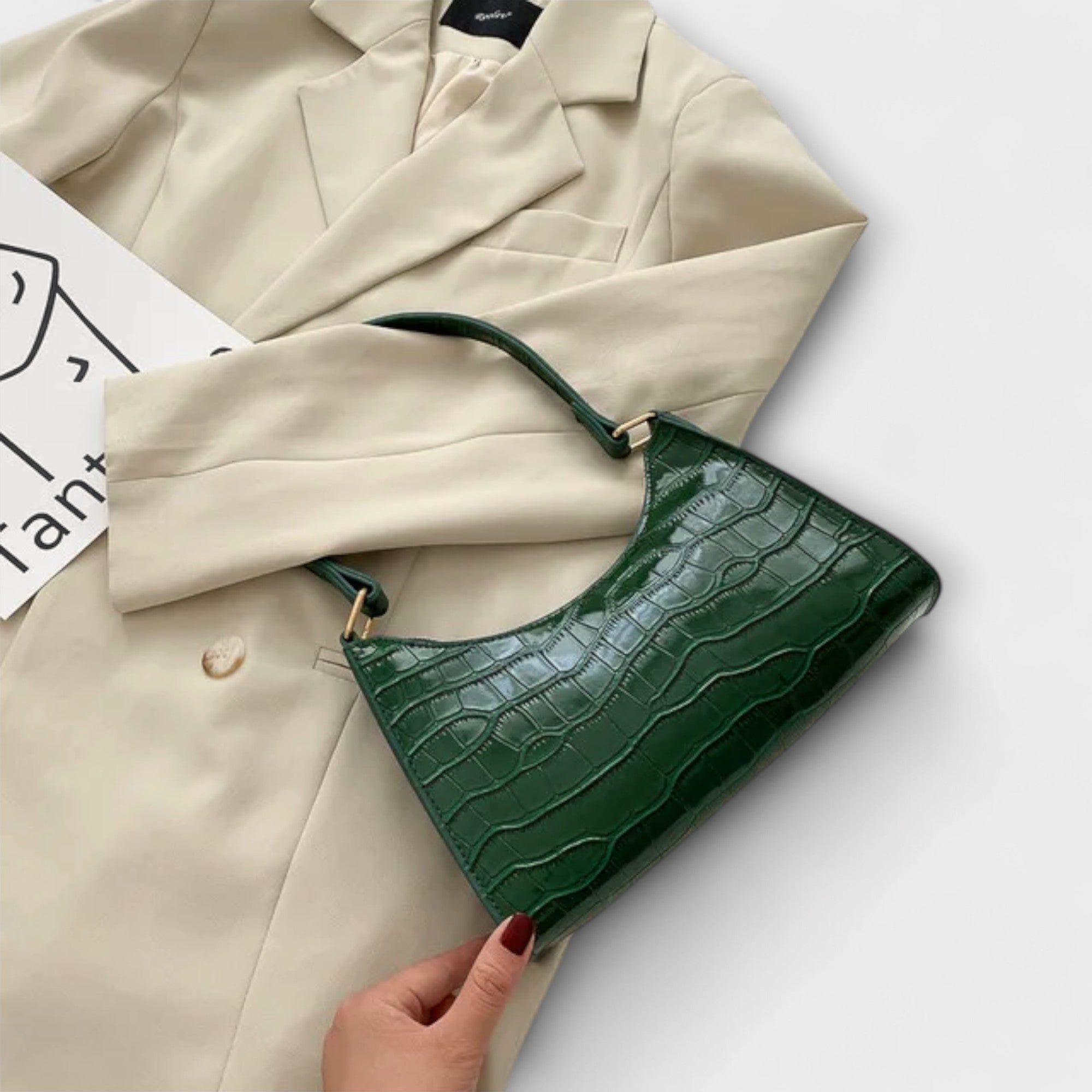 Lora. - Sac en Cuir Brillant