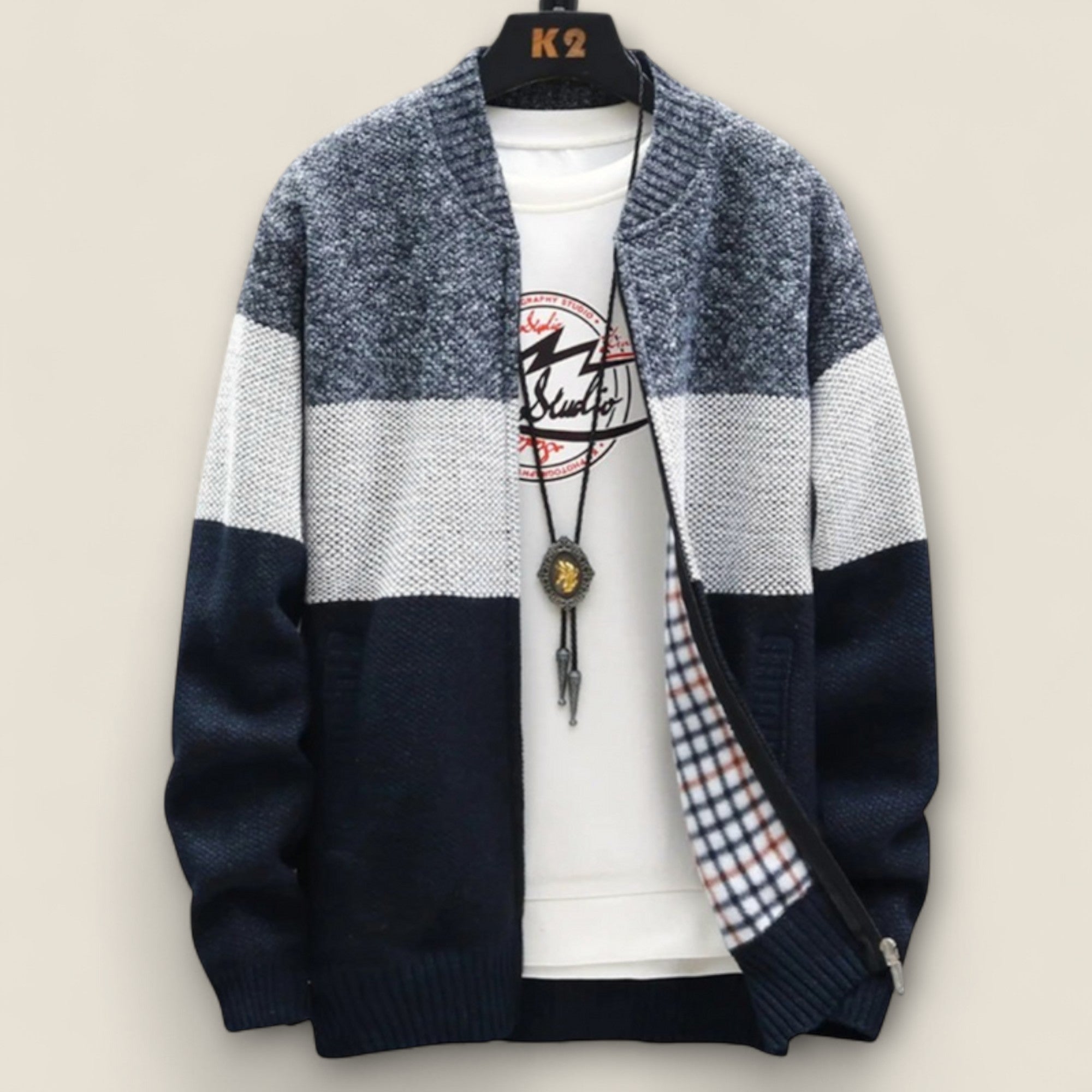 Kurt - Cardigan en Fleece Douillet pour Homme