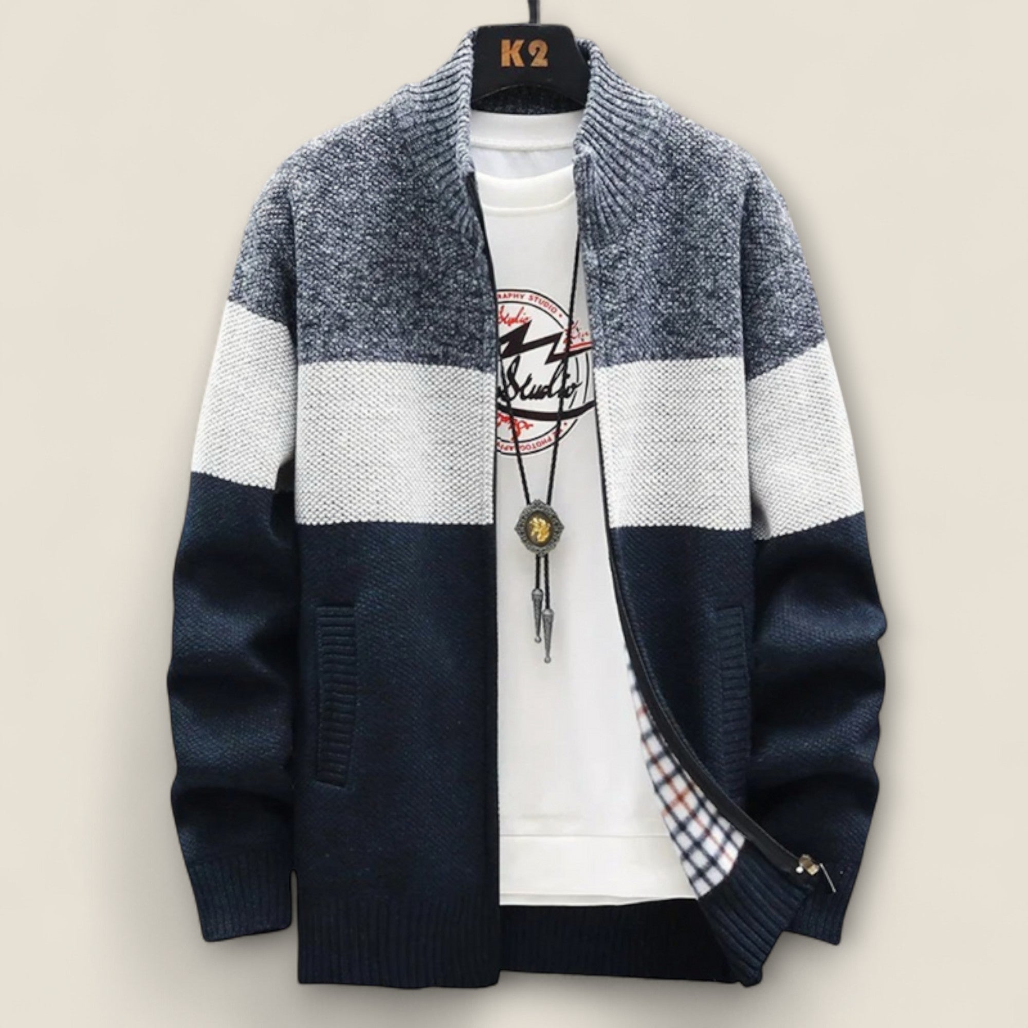 Kurt - Cardigan en Fleece Douillet pour Homme