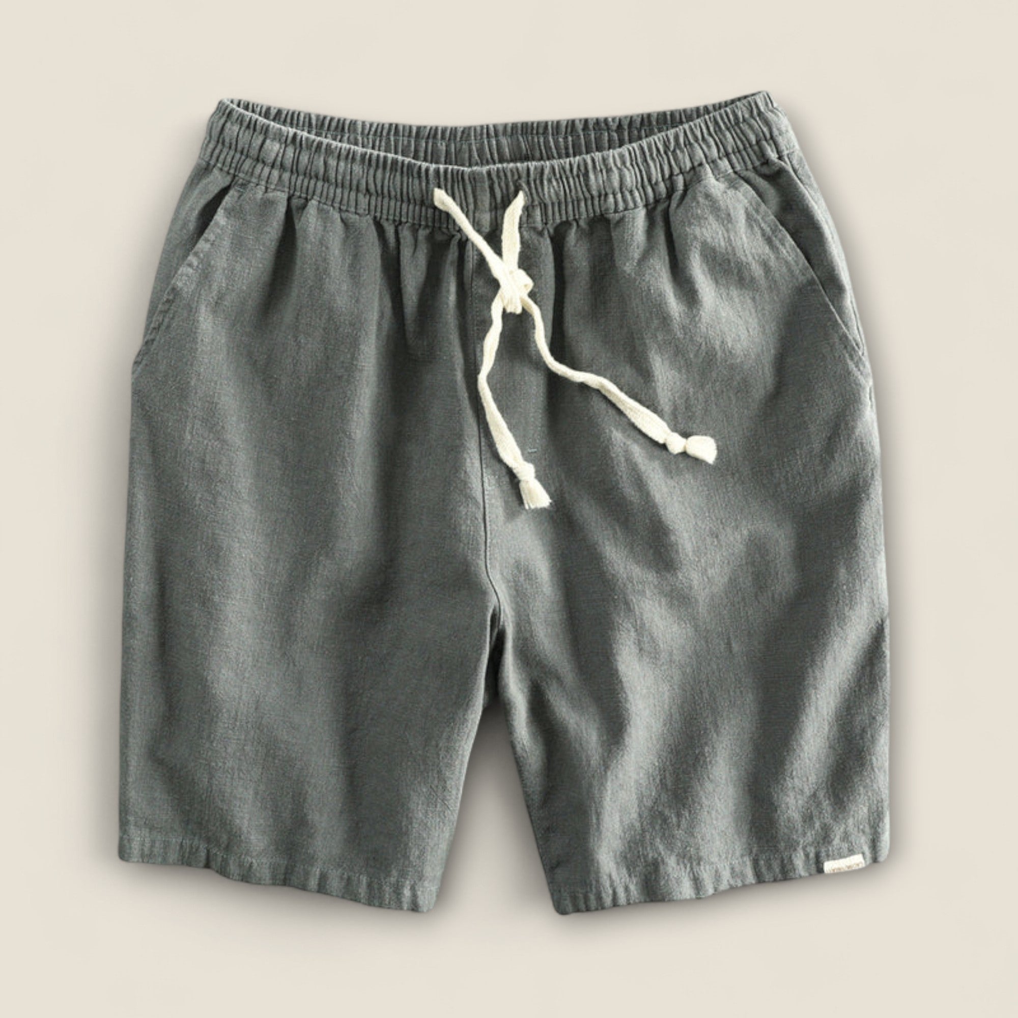 Paolo - Shorts en Lin avec Cordon de Serrage