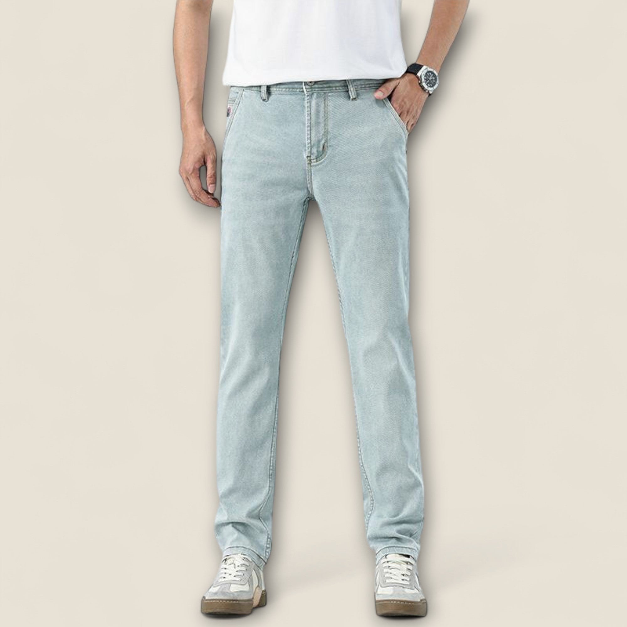 Alessio - Jean en Coton Coupe Classique