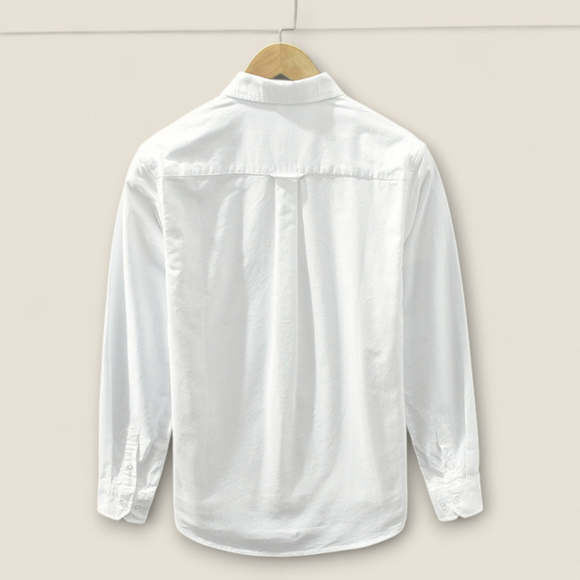 Adrien - Chemise en Coton Rayée avec Détails Contrastés