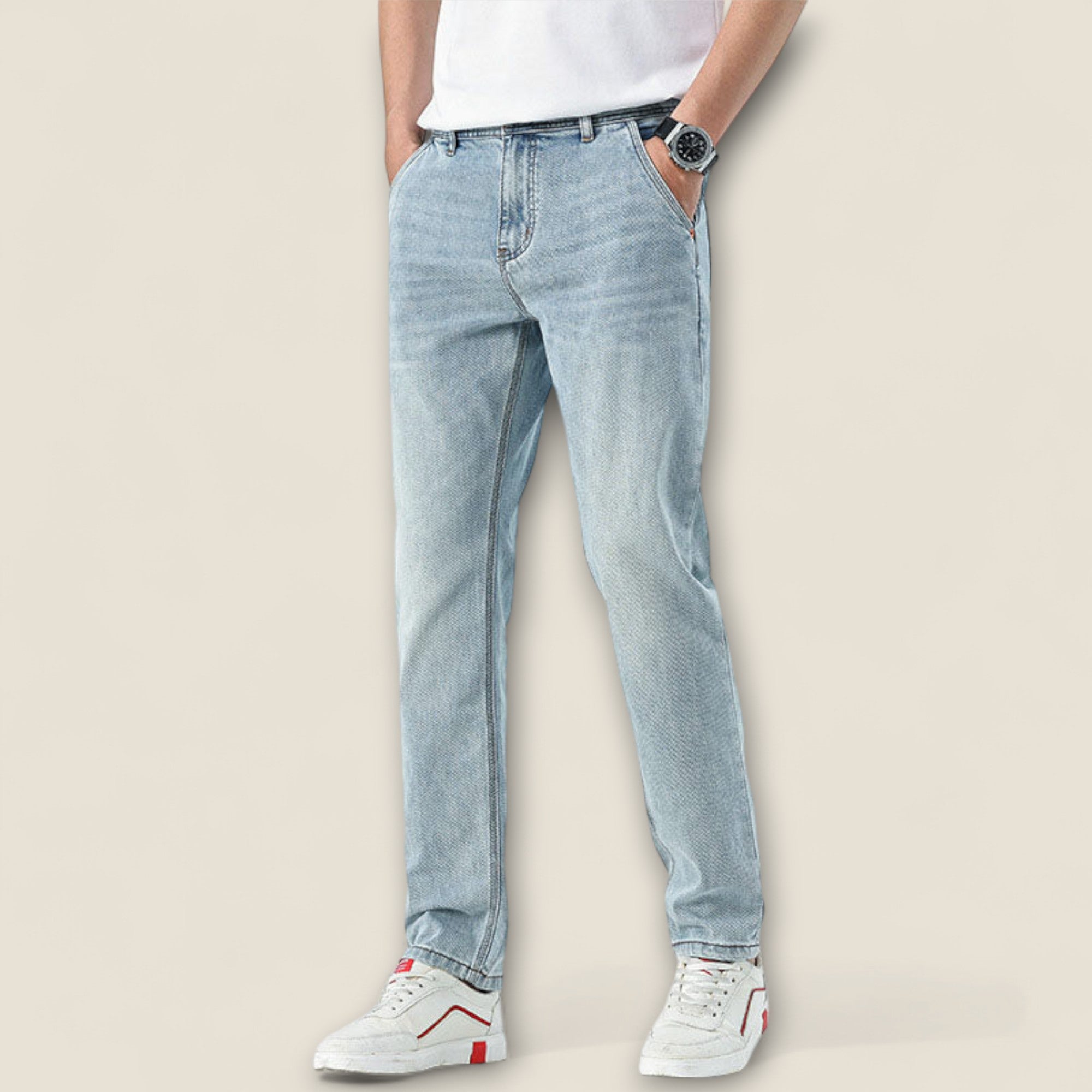 Alessio - Jean en Coton Coupe Classique