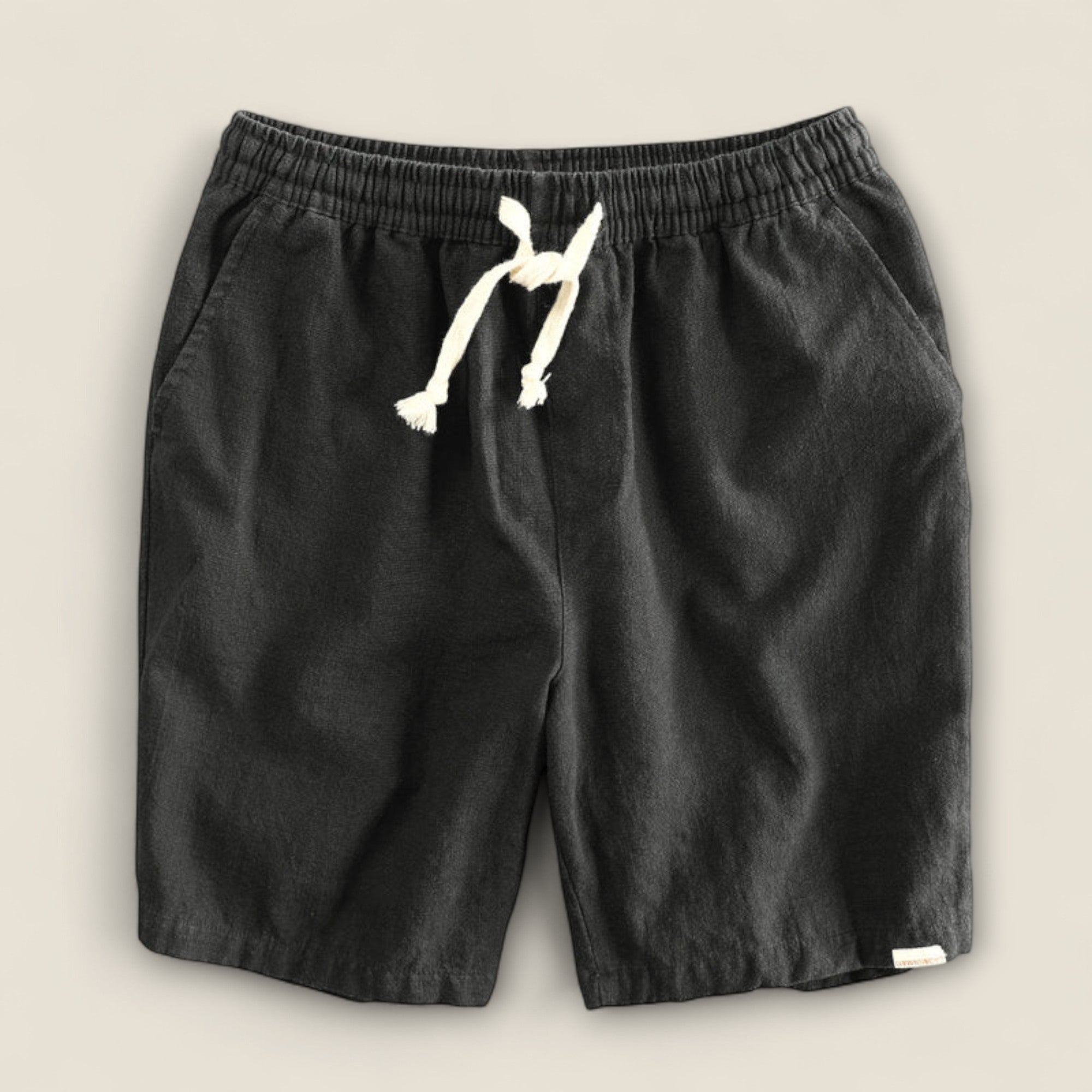 Paolo - Shorts en Lin avec Cordon de Serrage